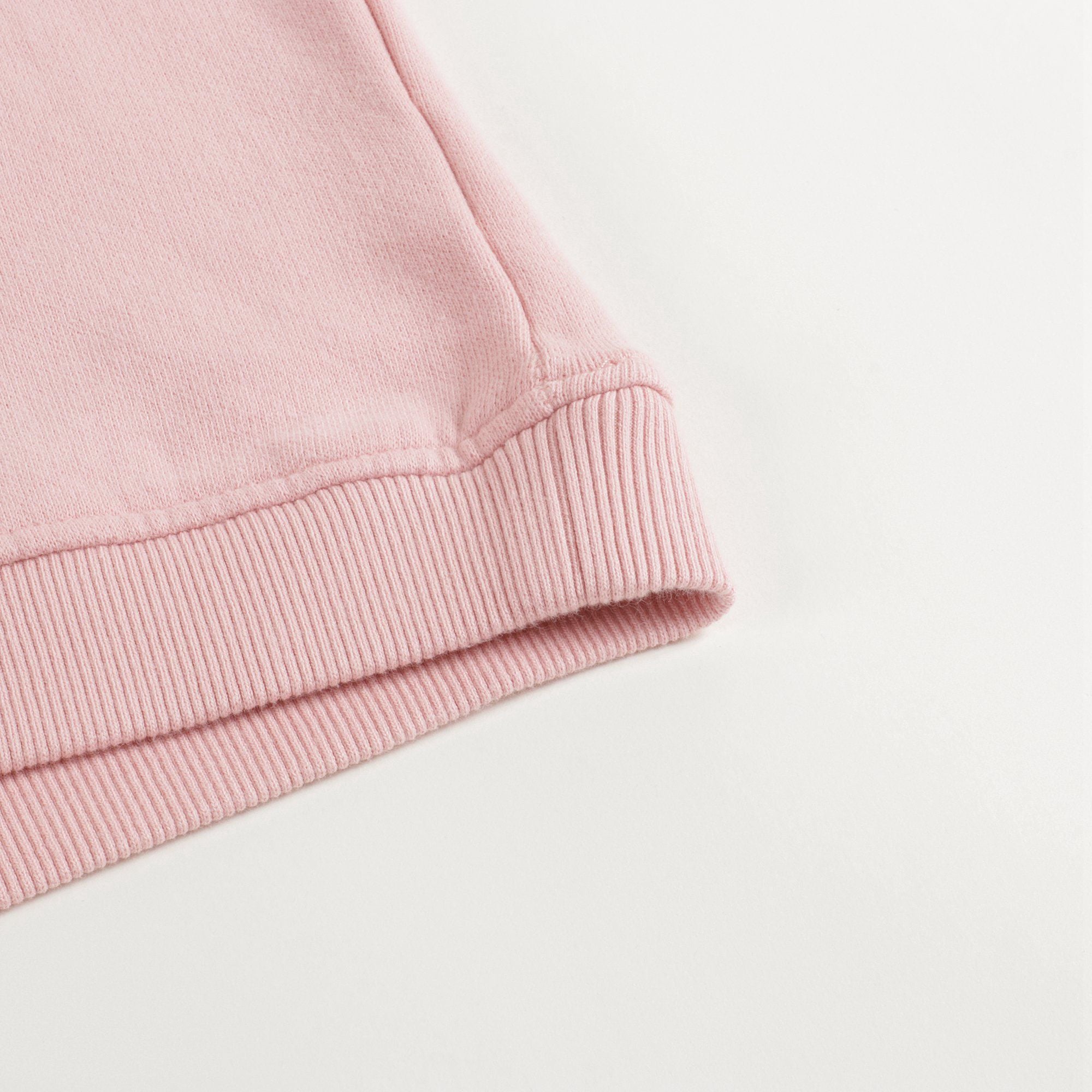 Girls Light Pink Heart Sweatshirt
