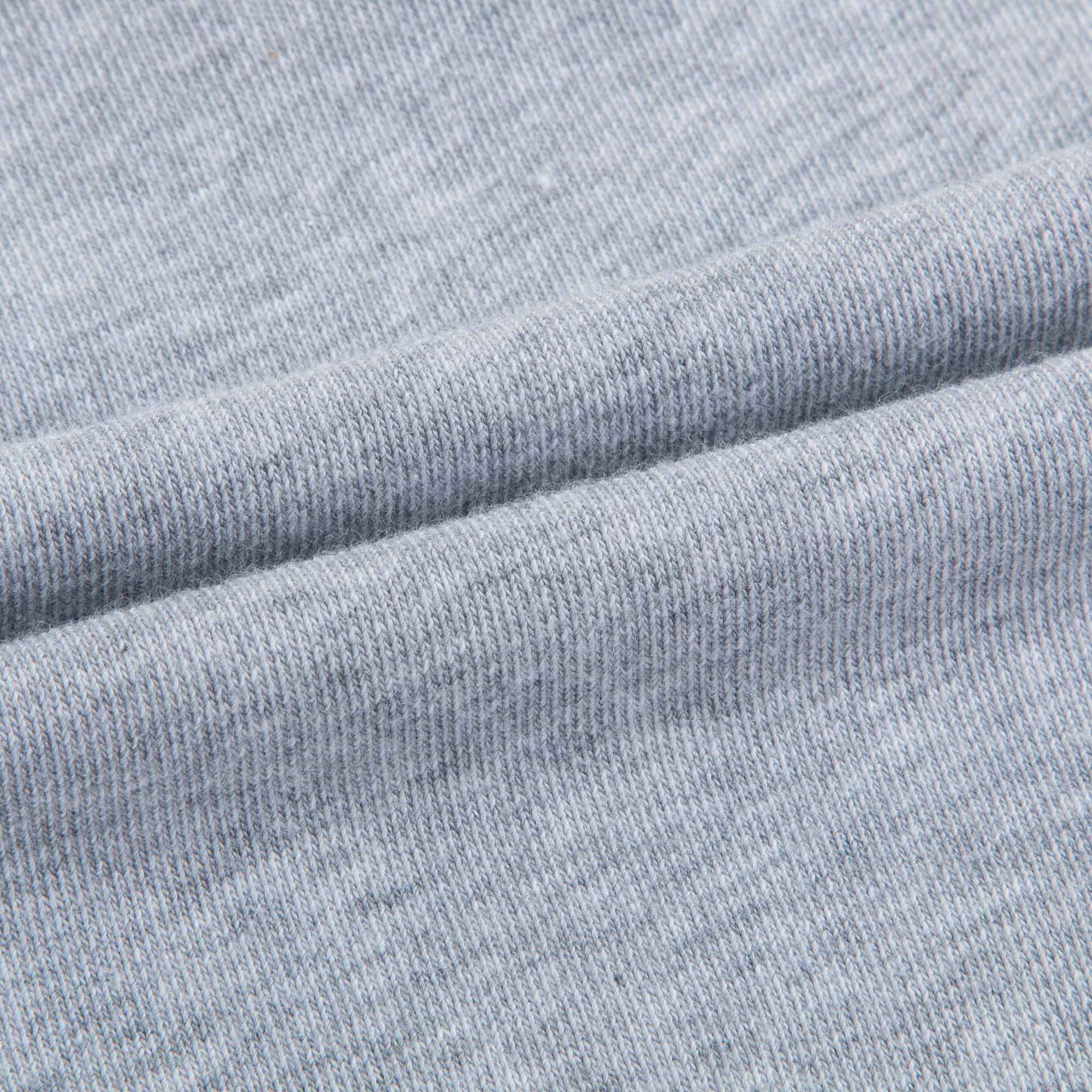 Girls Marl Grey Logo Cotton Trousers