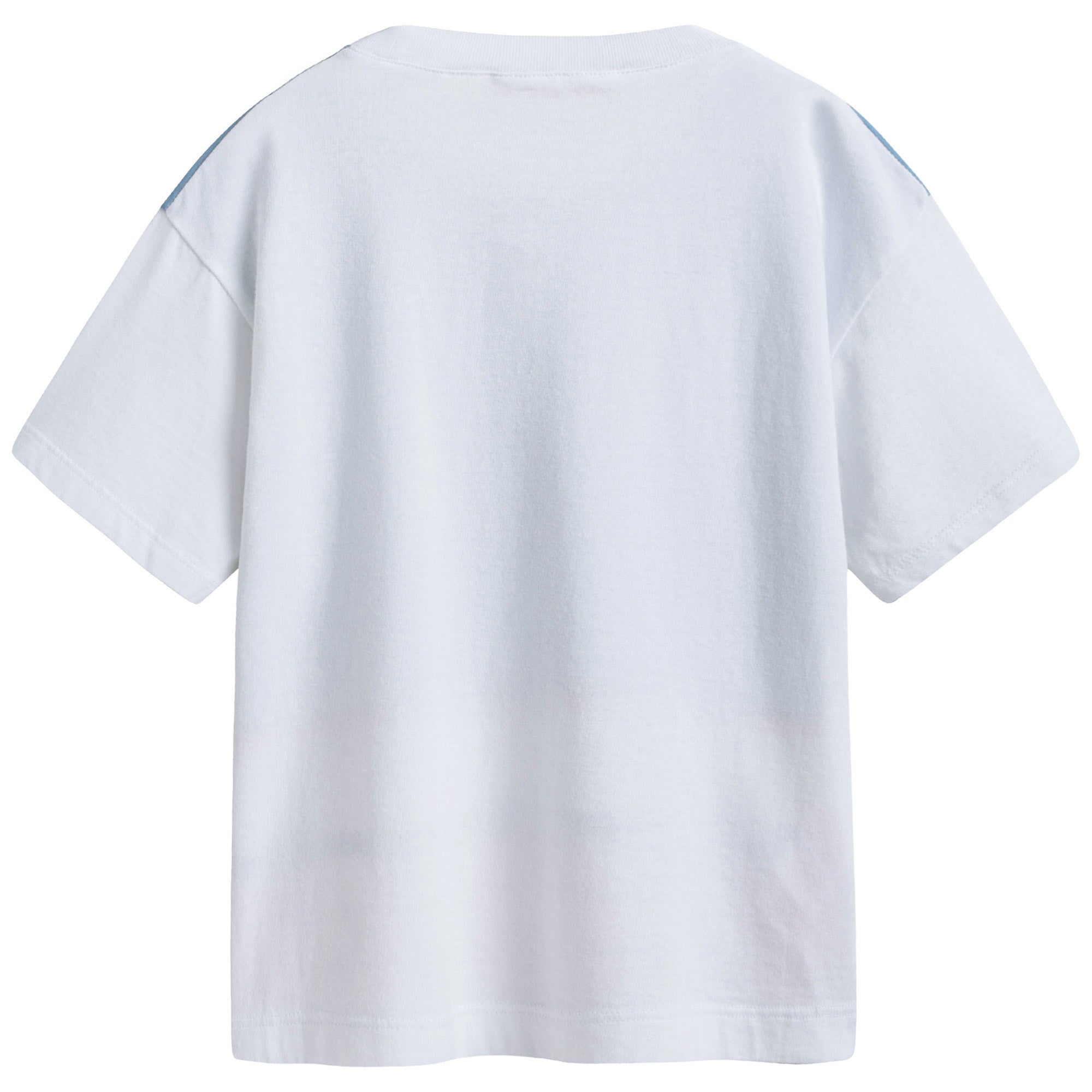 Girls White Cotton T-shirt