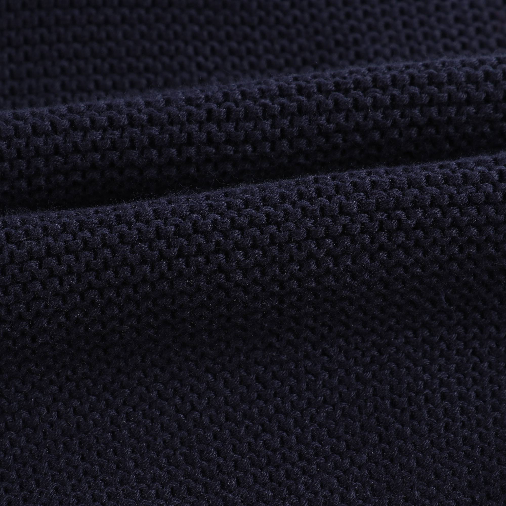 Girls Dark Blue Cotton Cardigan