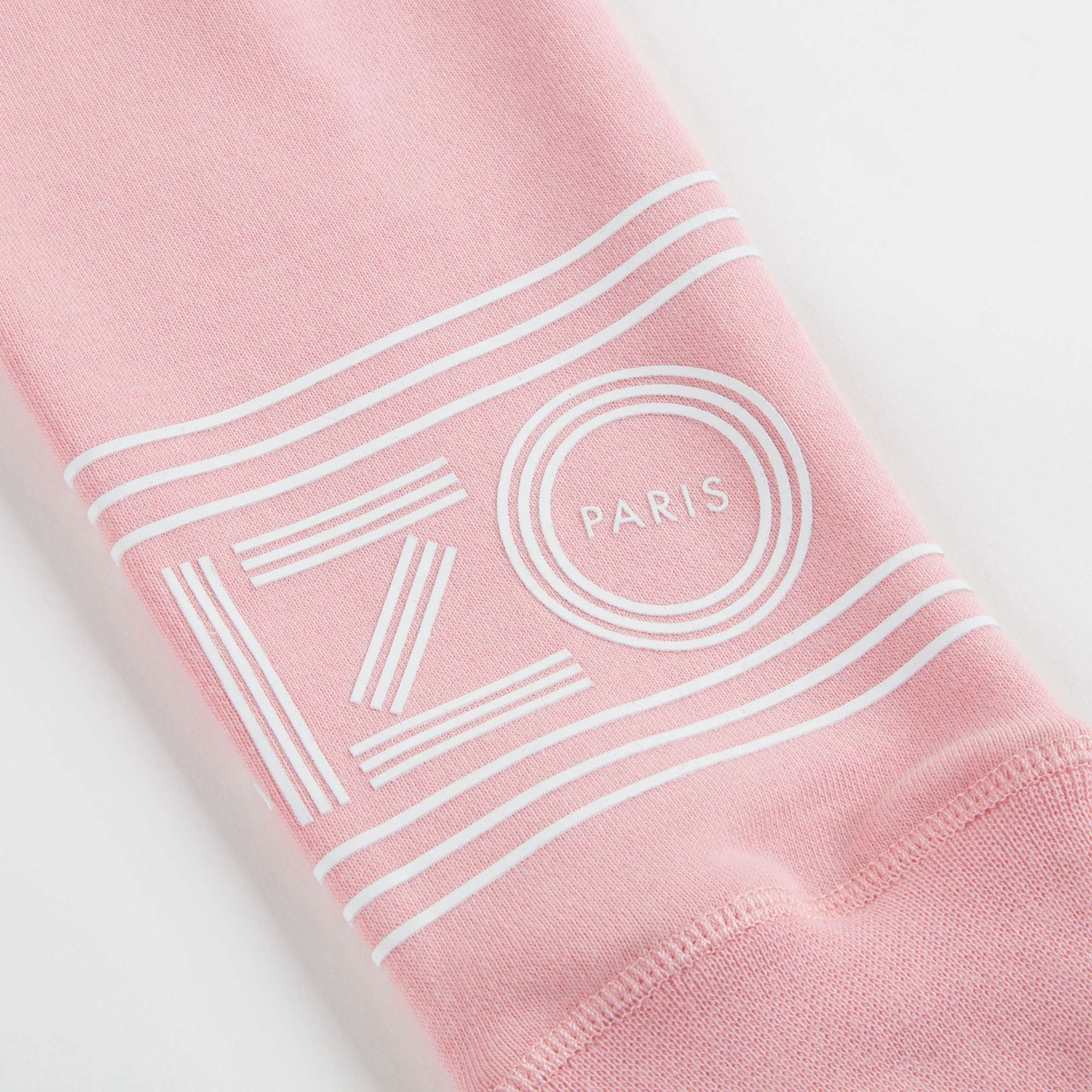 Girls Middle Pink Logo Cotton Trousers