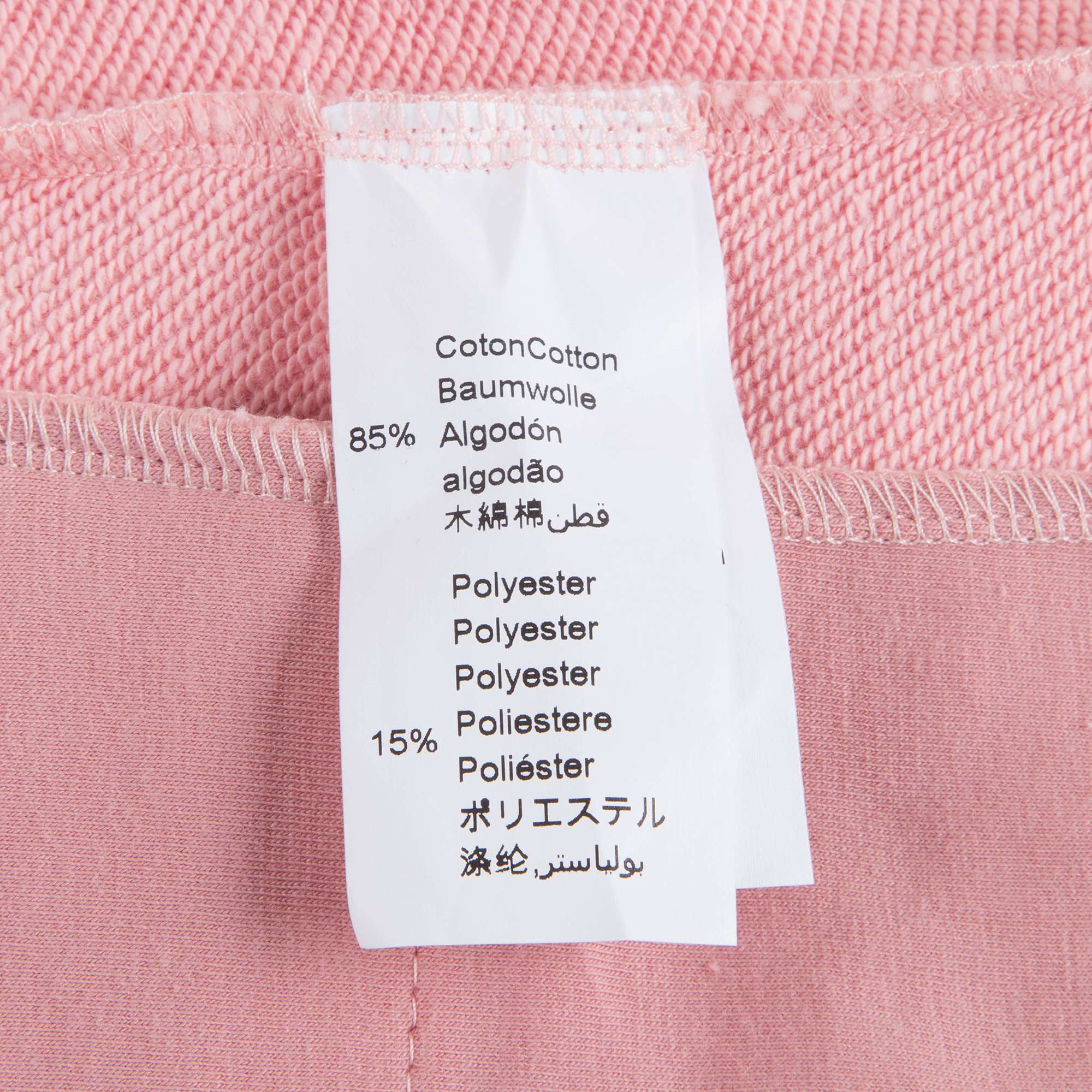 Girls Middle Pink Logo Cotton Trousers