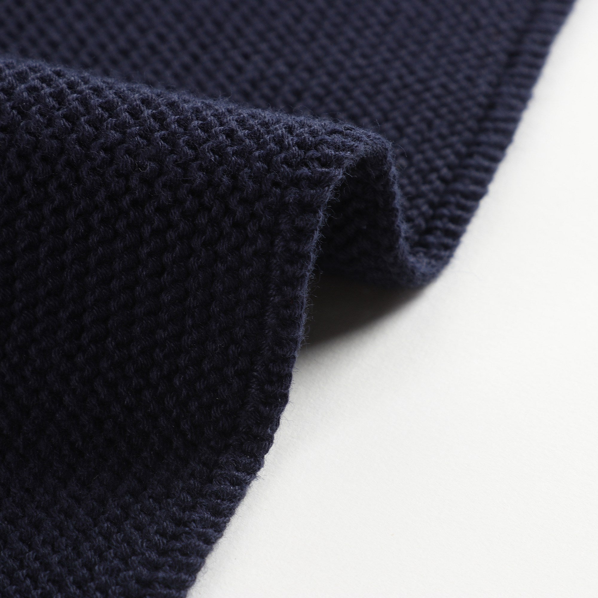 Girls Dark Blue Cotton Cardigan
