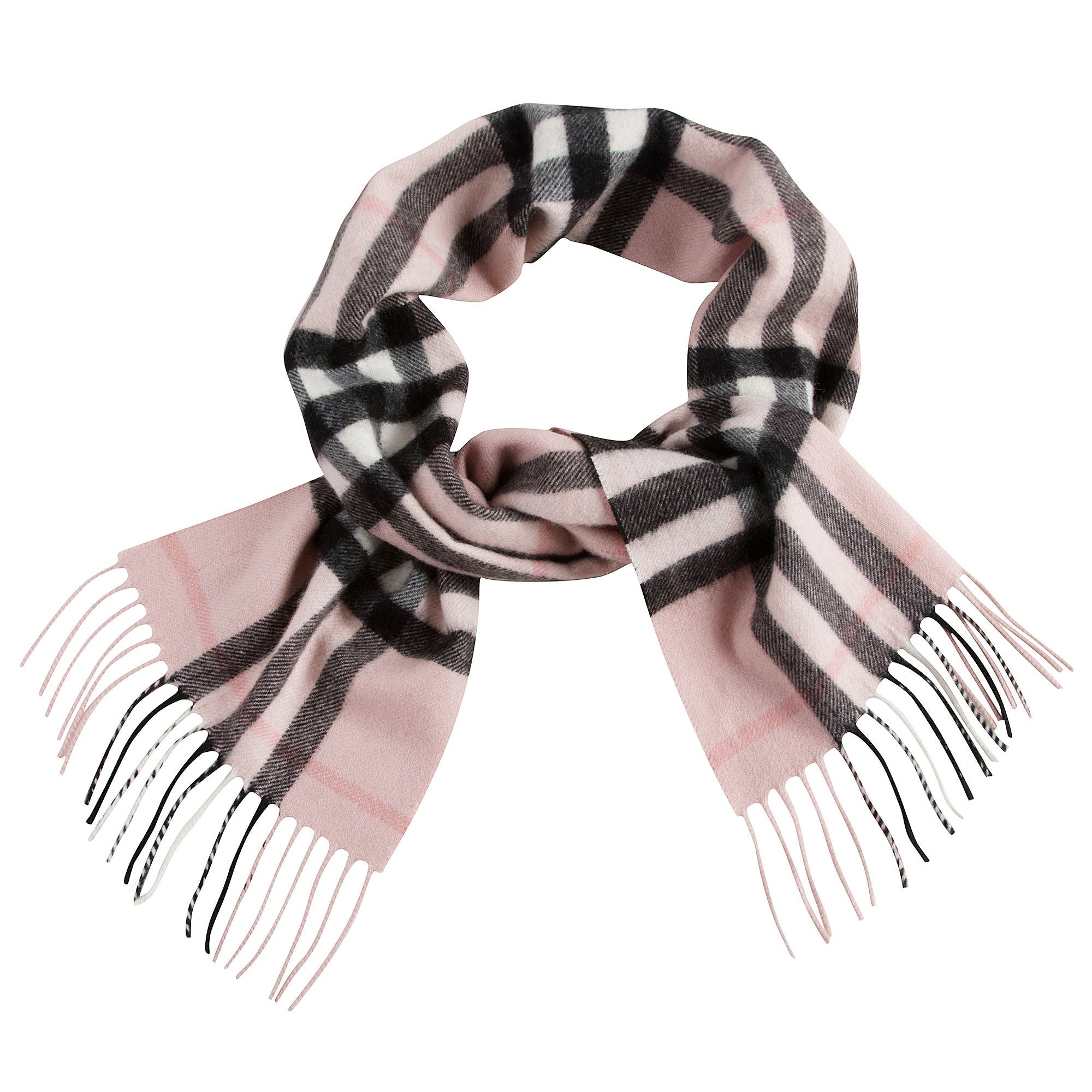 Boys&Grils Pink Check Cashmere Scarf - CÉMAROSE | Children's Fashion Store - 2