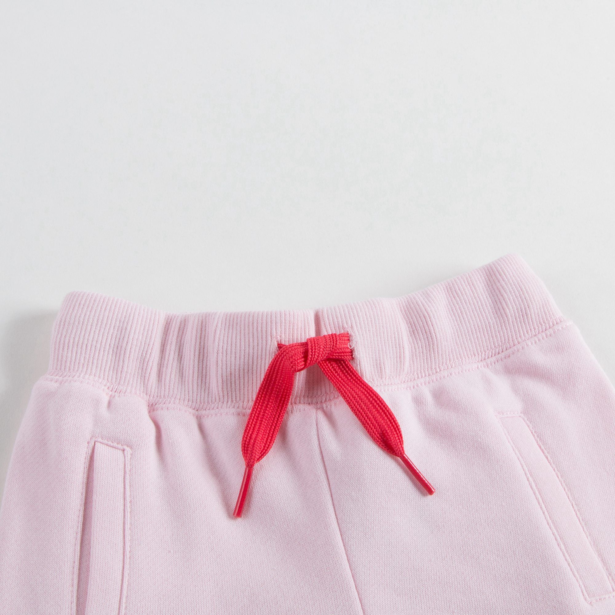 Girls Pink Cotton Tracksuit Trousers