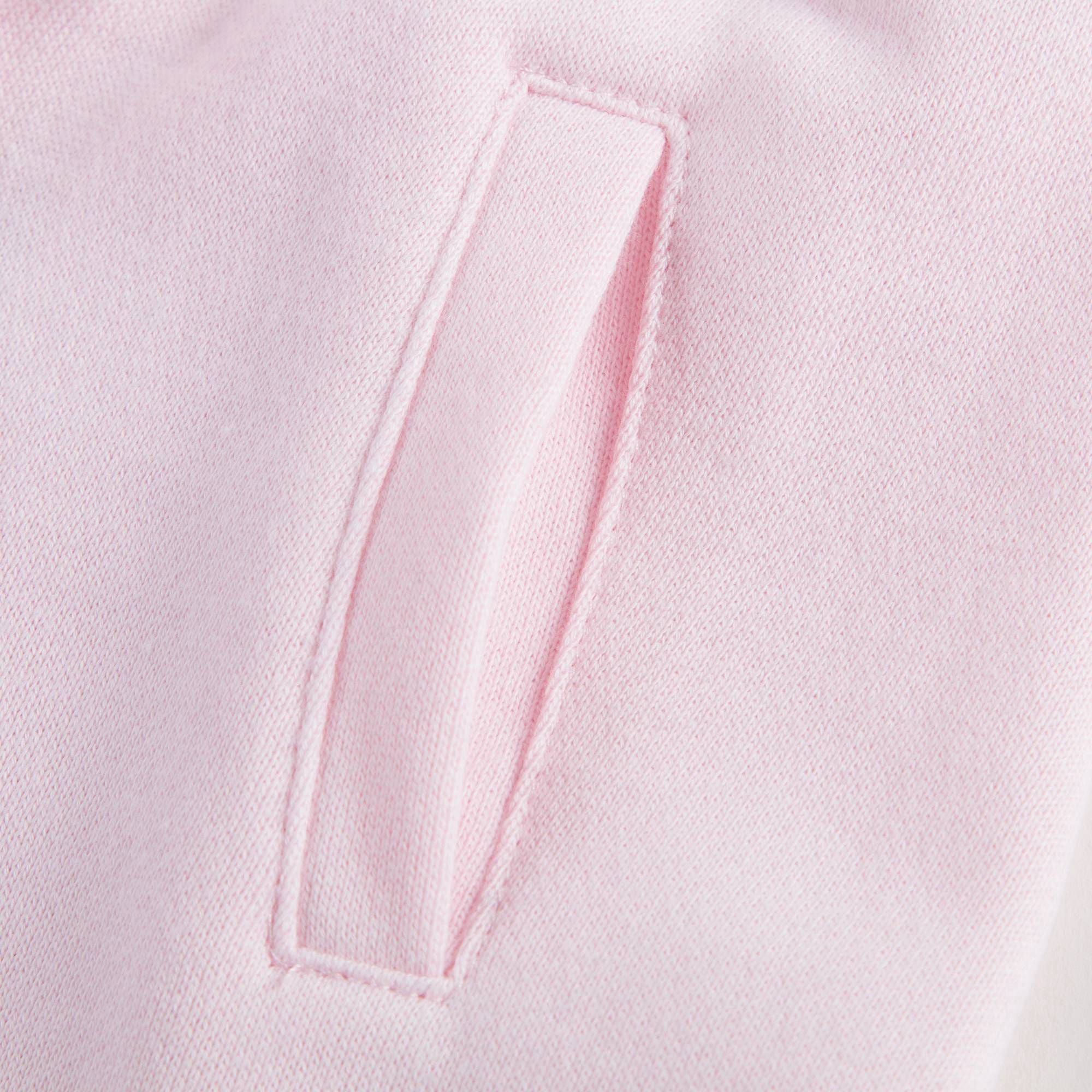 Girls Pink Cotton Tracksuit Trousers