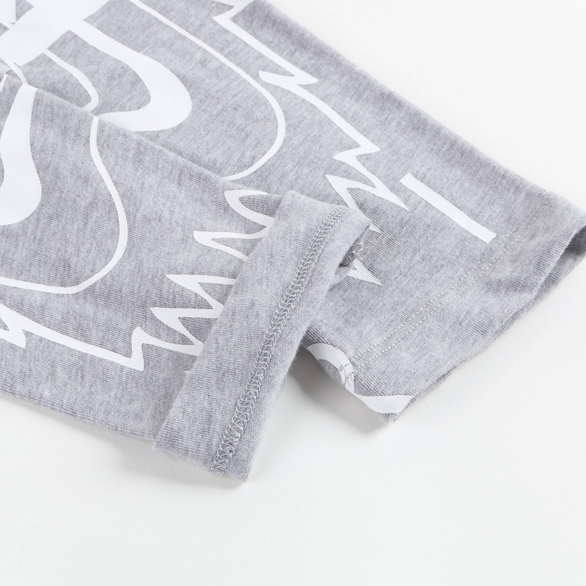 Girls Marl Grey Tiger Logo Cotton Legginge
