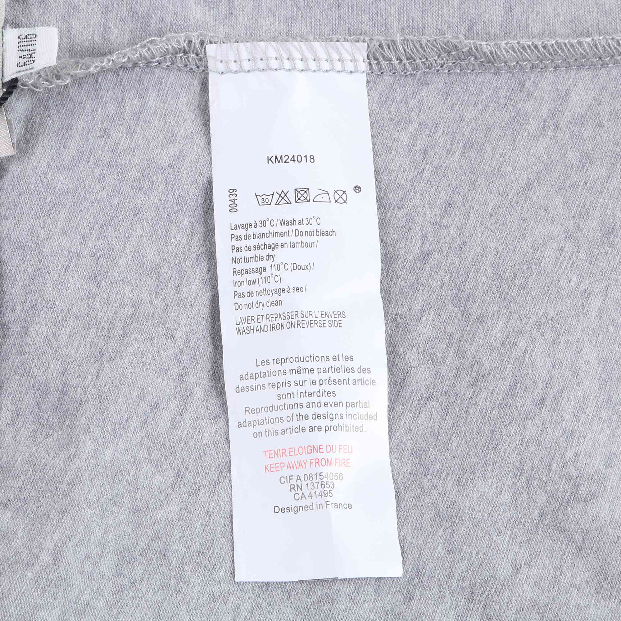 Girls Marl Grey Tiger Logo Cotton Legginge