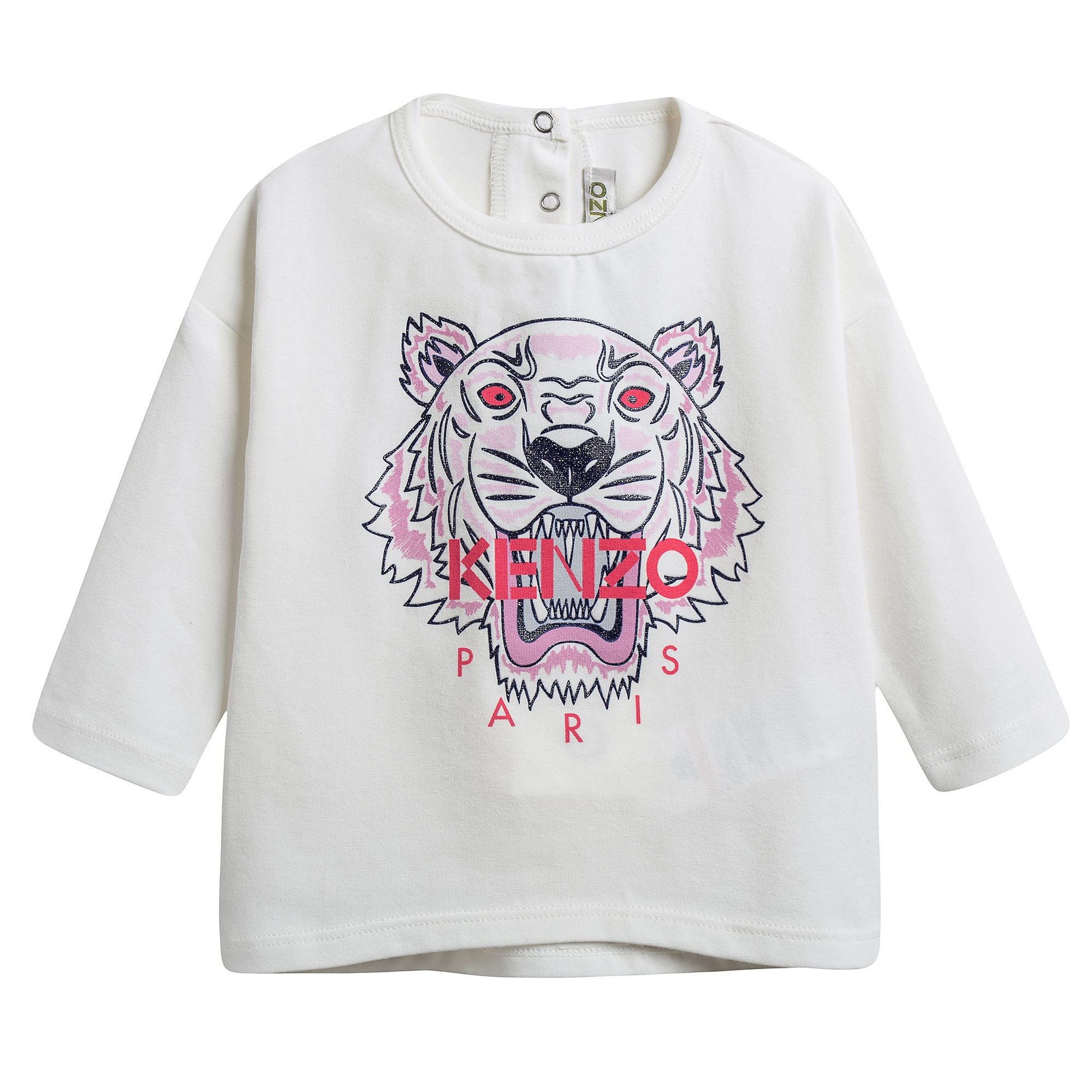 Baby Girls White Tiger T-Shirt