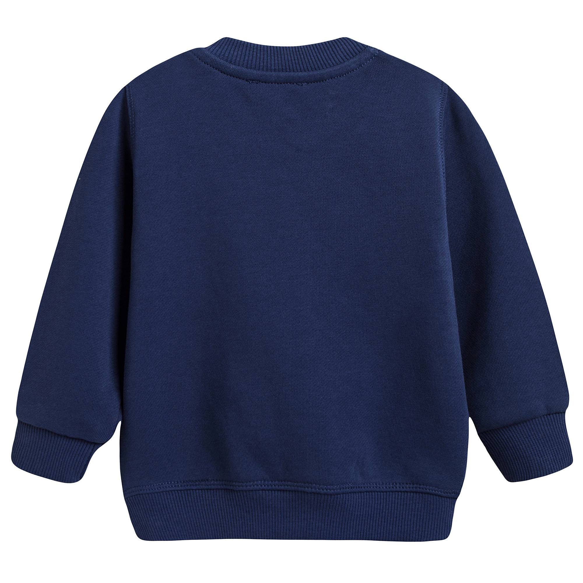 Baby Girls Blue Tiger Sweatshirt
