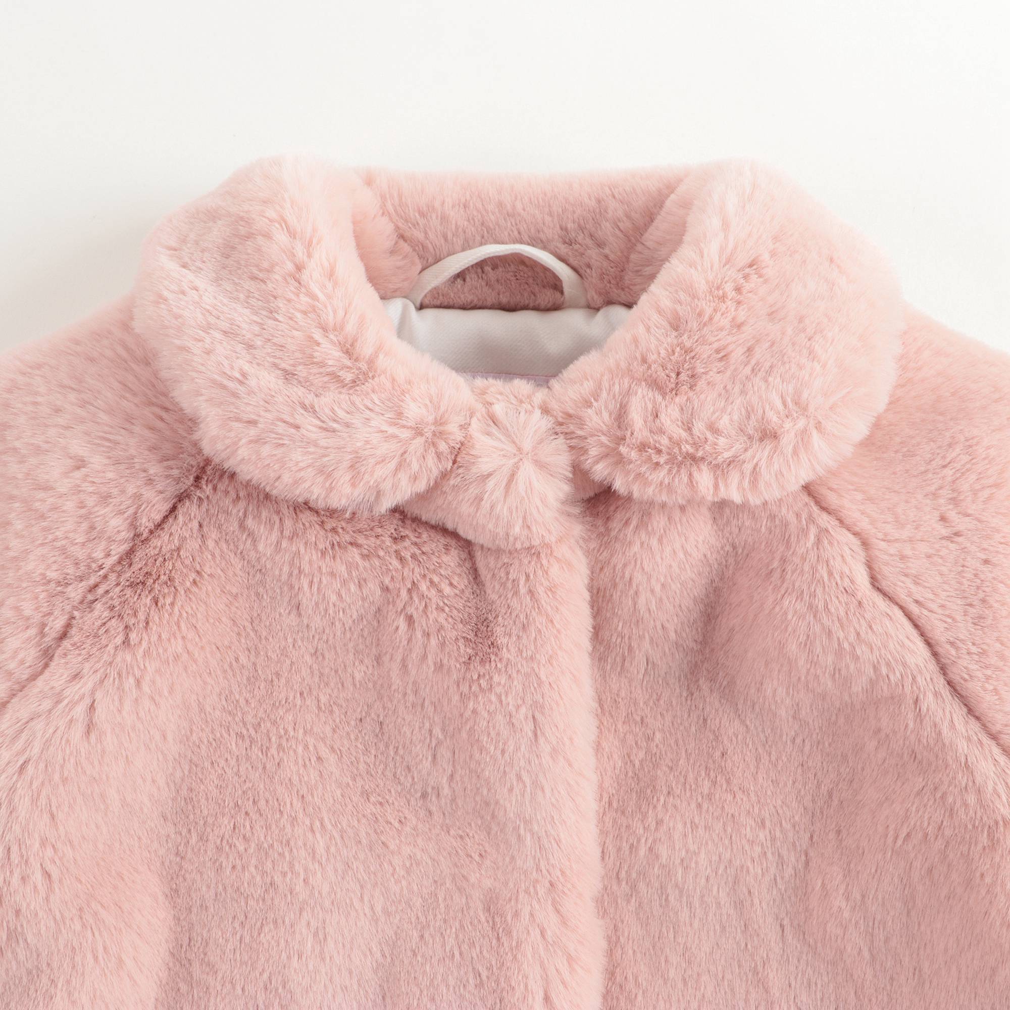 Baby Girls Pink Fur Coat