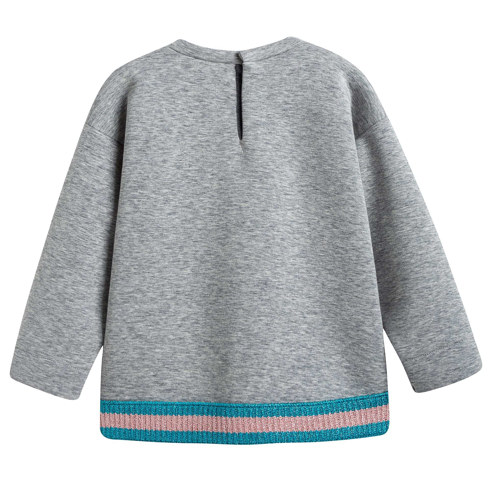 Baby Grey Rabbit Printed Sweatshirt