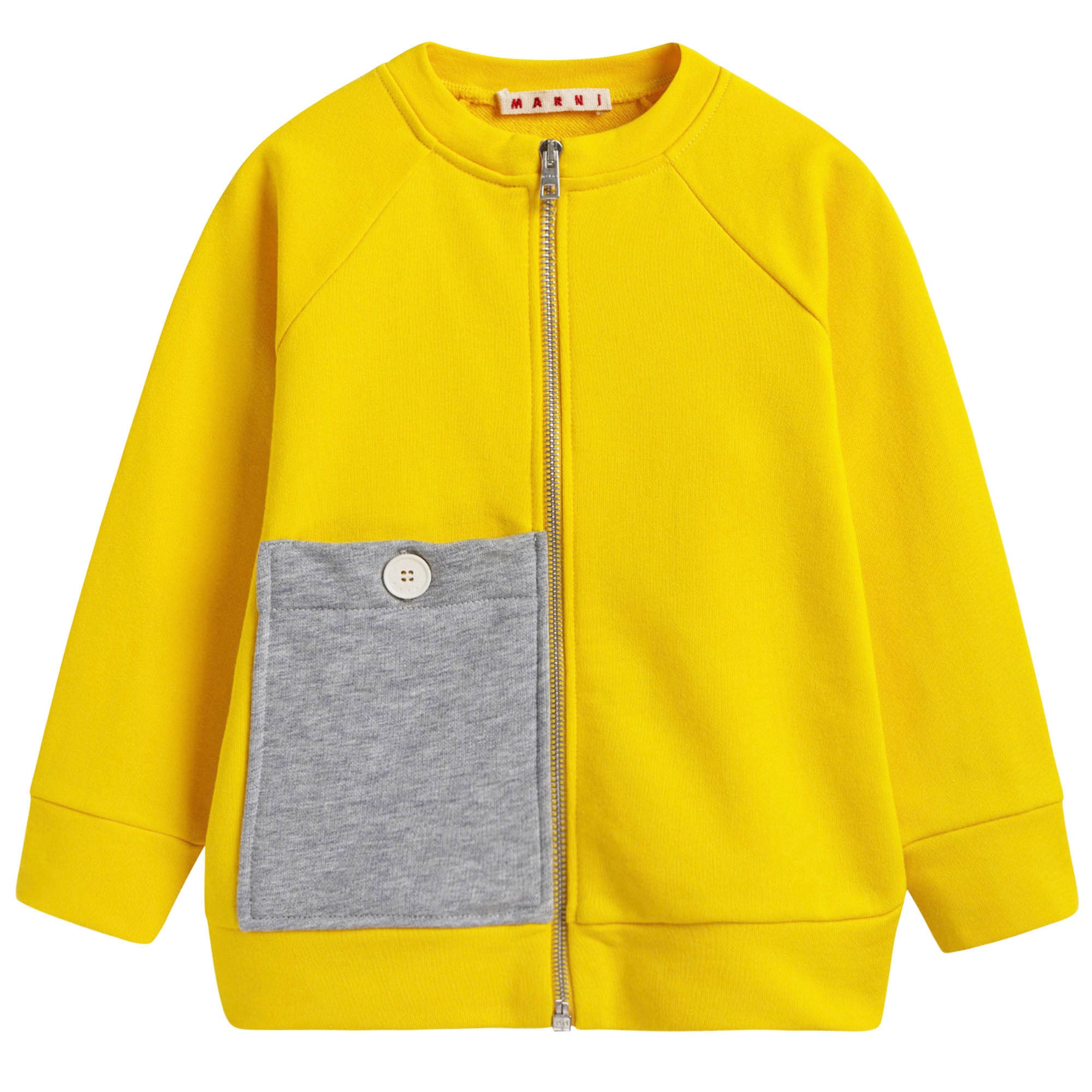 Girls Yellow Cotton Jacket