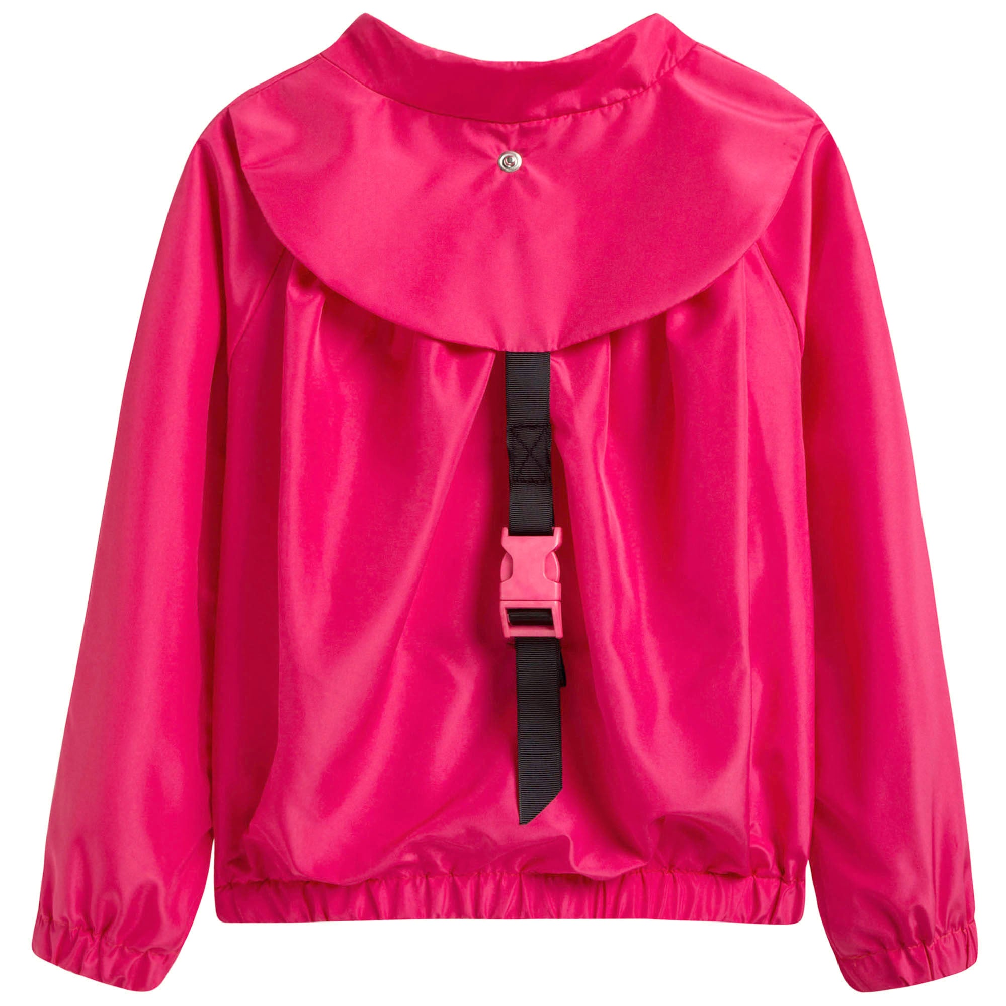Girls Pink Logo Zip-up Top