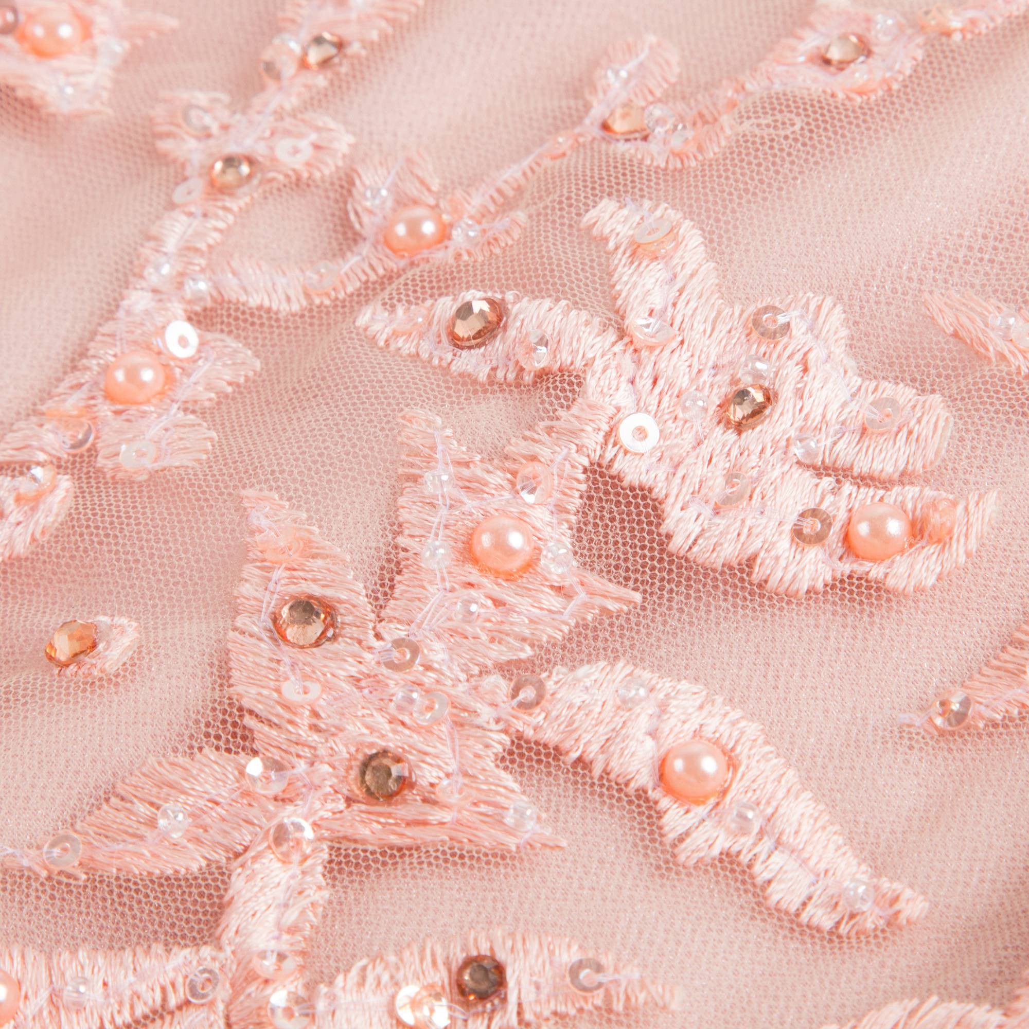 Girls Peachy Coral 'As fair as she' Dress