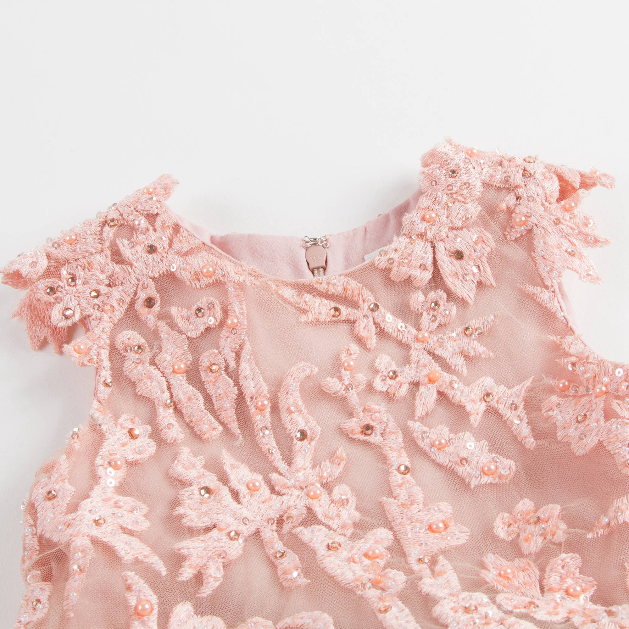 Girls Peachy Coral 'Romance with Titania' Dress