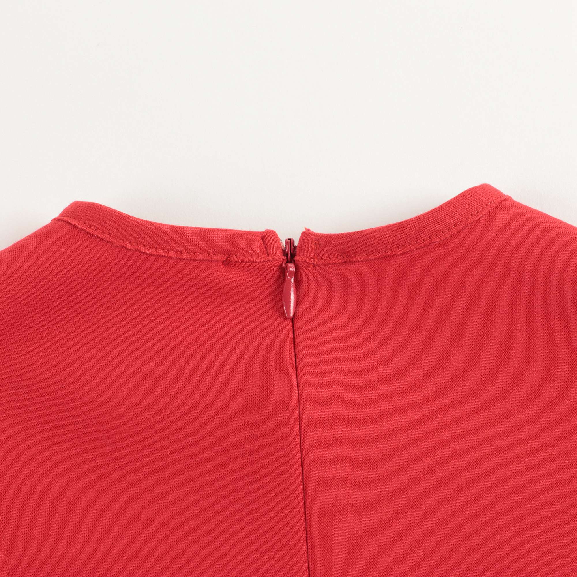 Girls Red Collar Detachable Dress