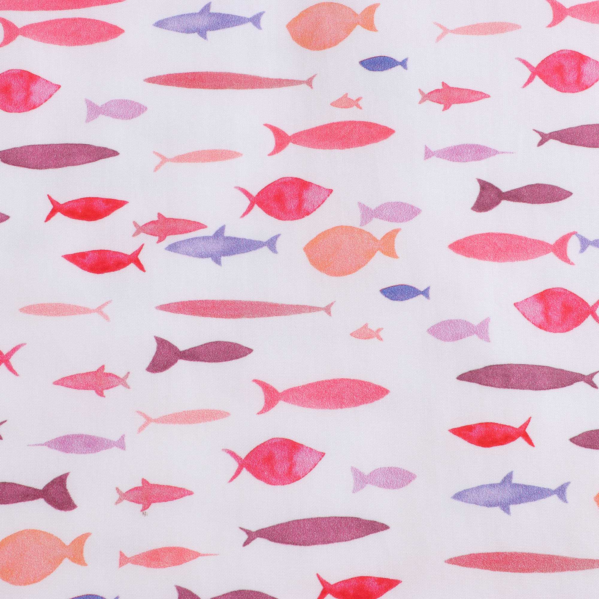 Girls Pink Printed Cotton Dress