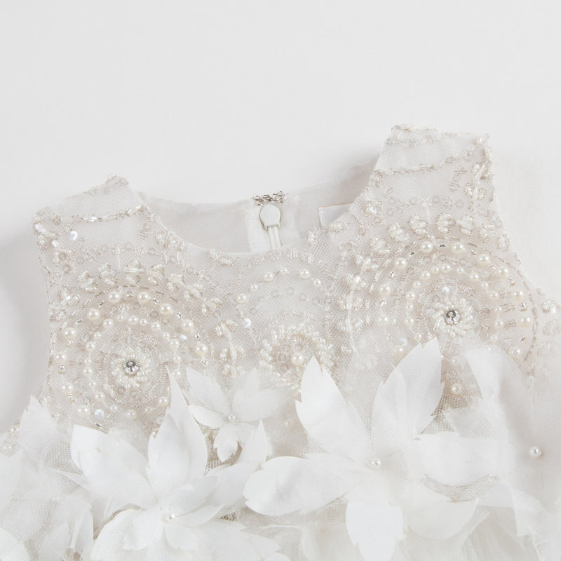 Baby Girls White 'Winter love' Dress