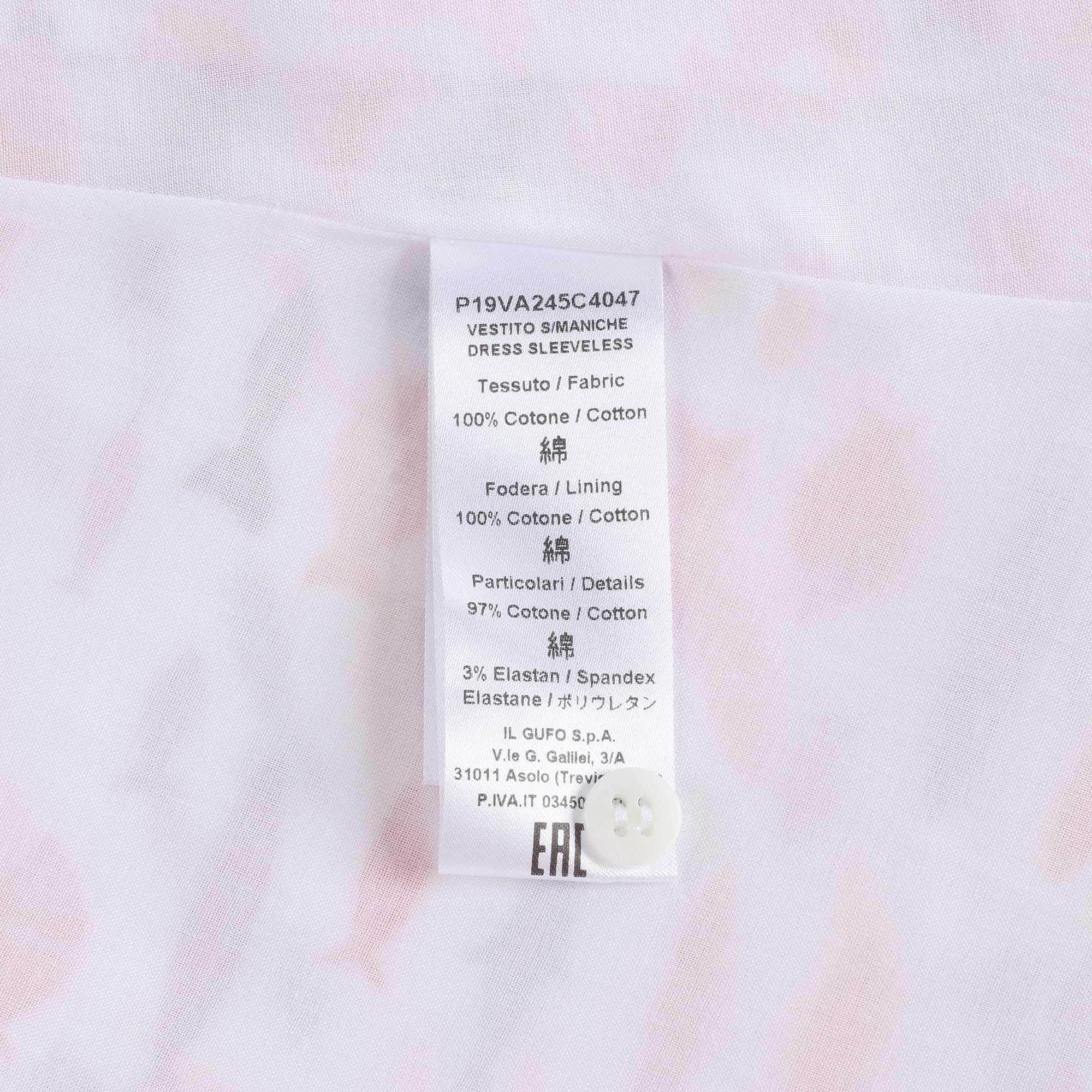 Girls Pink Printed Cotton Dress