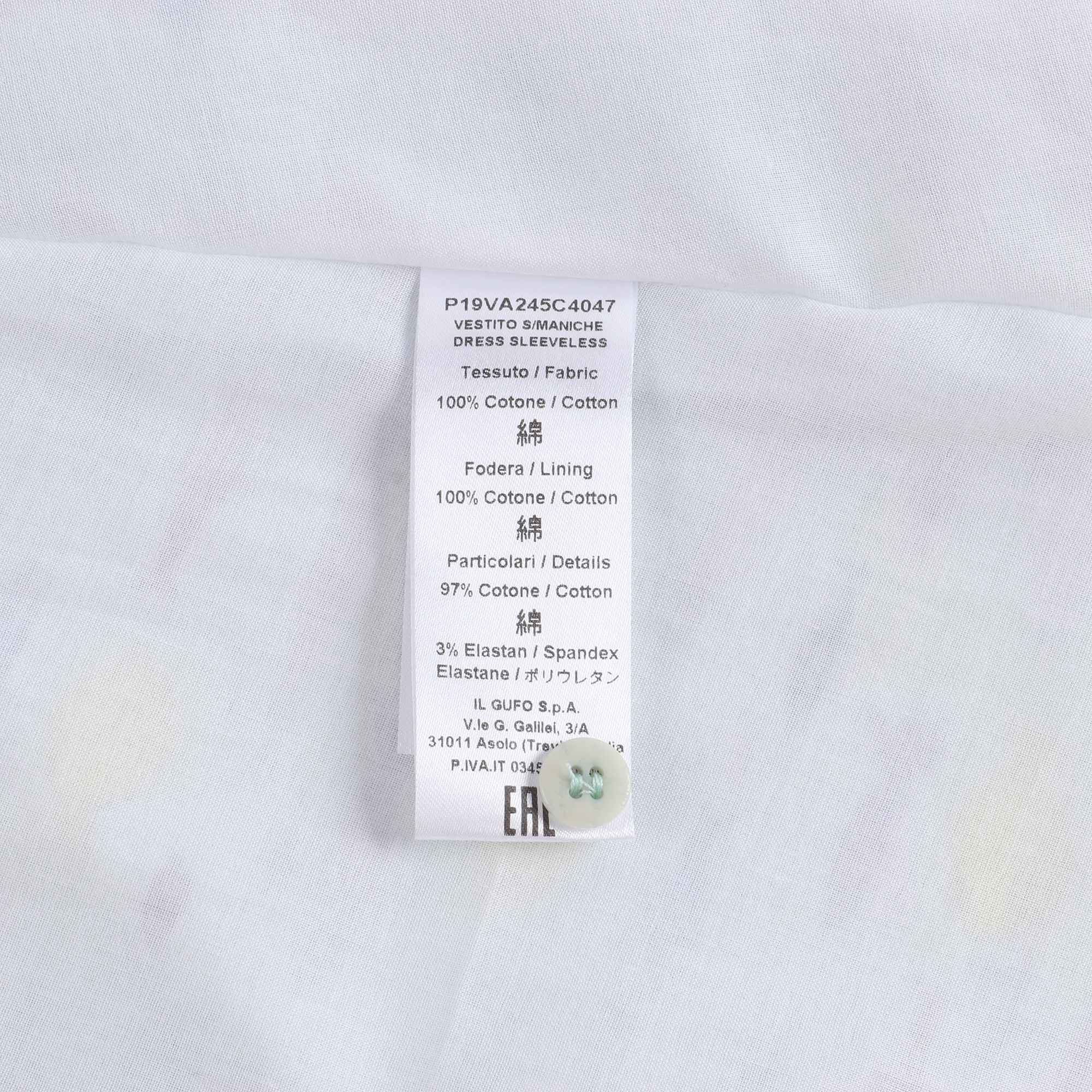 Girls Green & Yellow Printed Cotton Dress