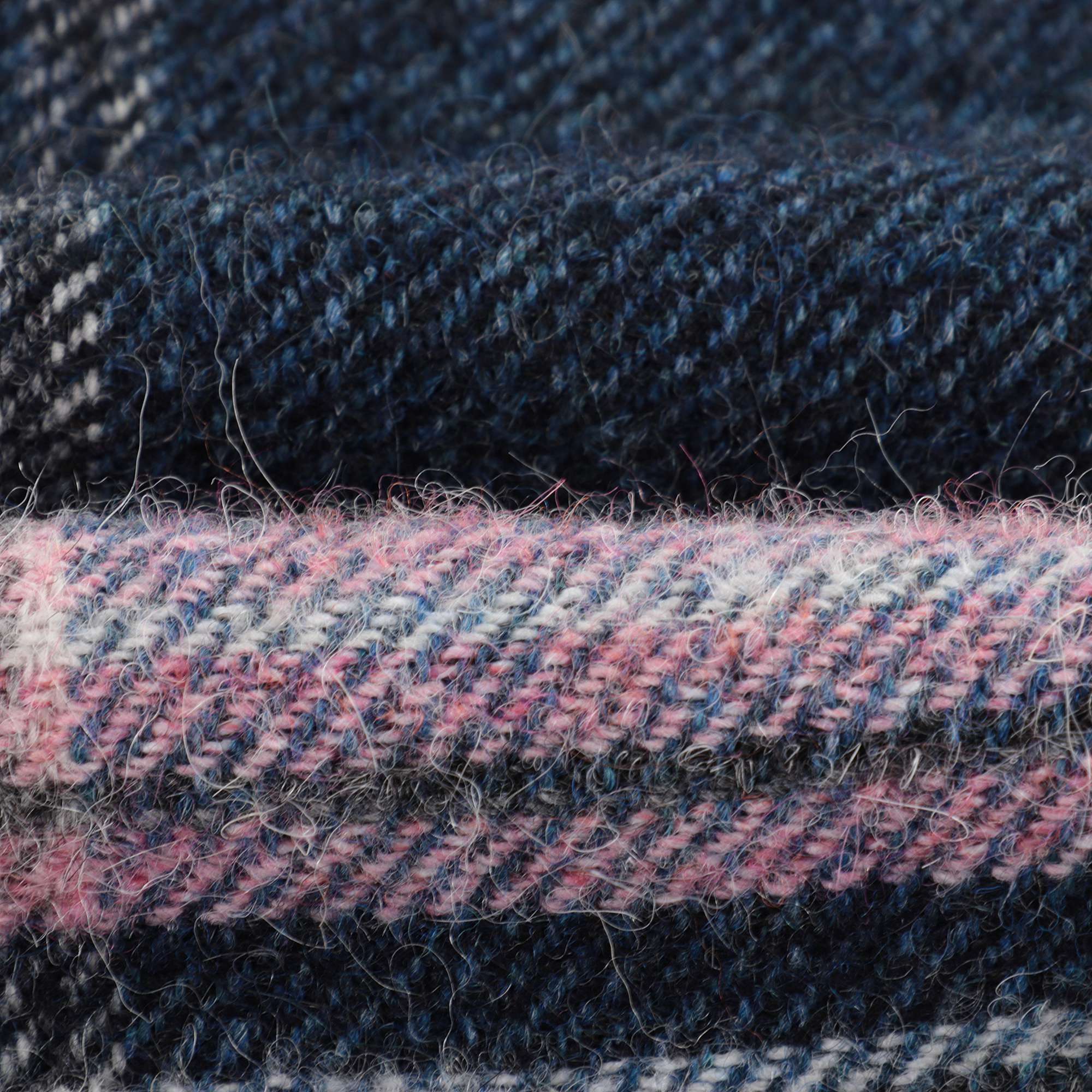 Girls Blue Check Wool Skirt