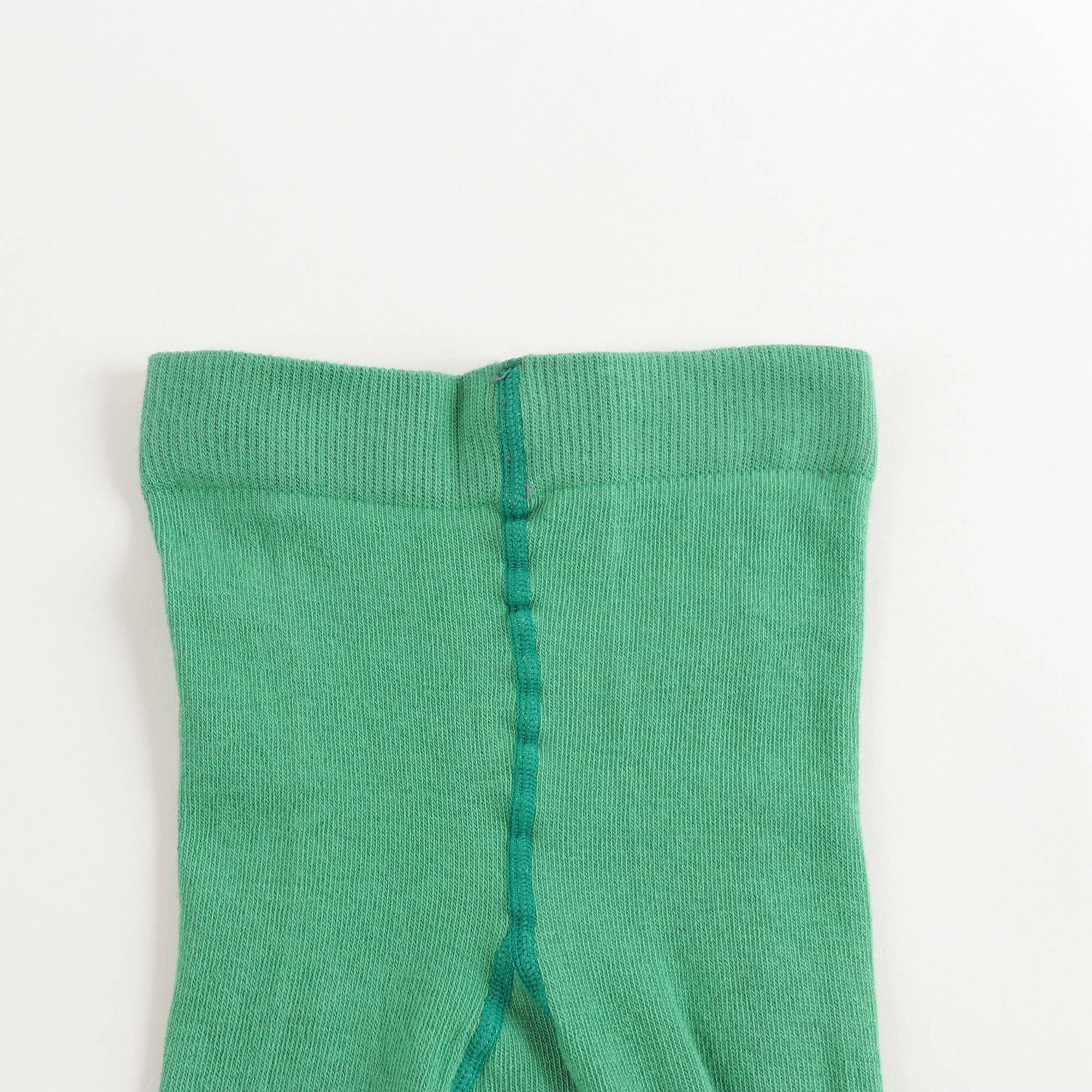 Baby Girls Green Cotton Tights