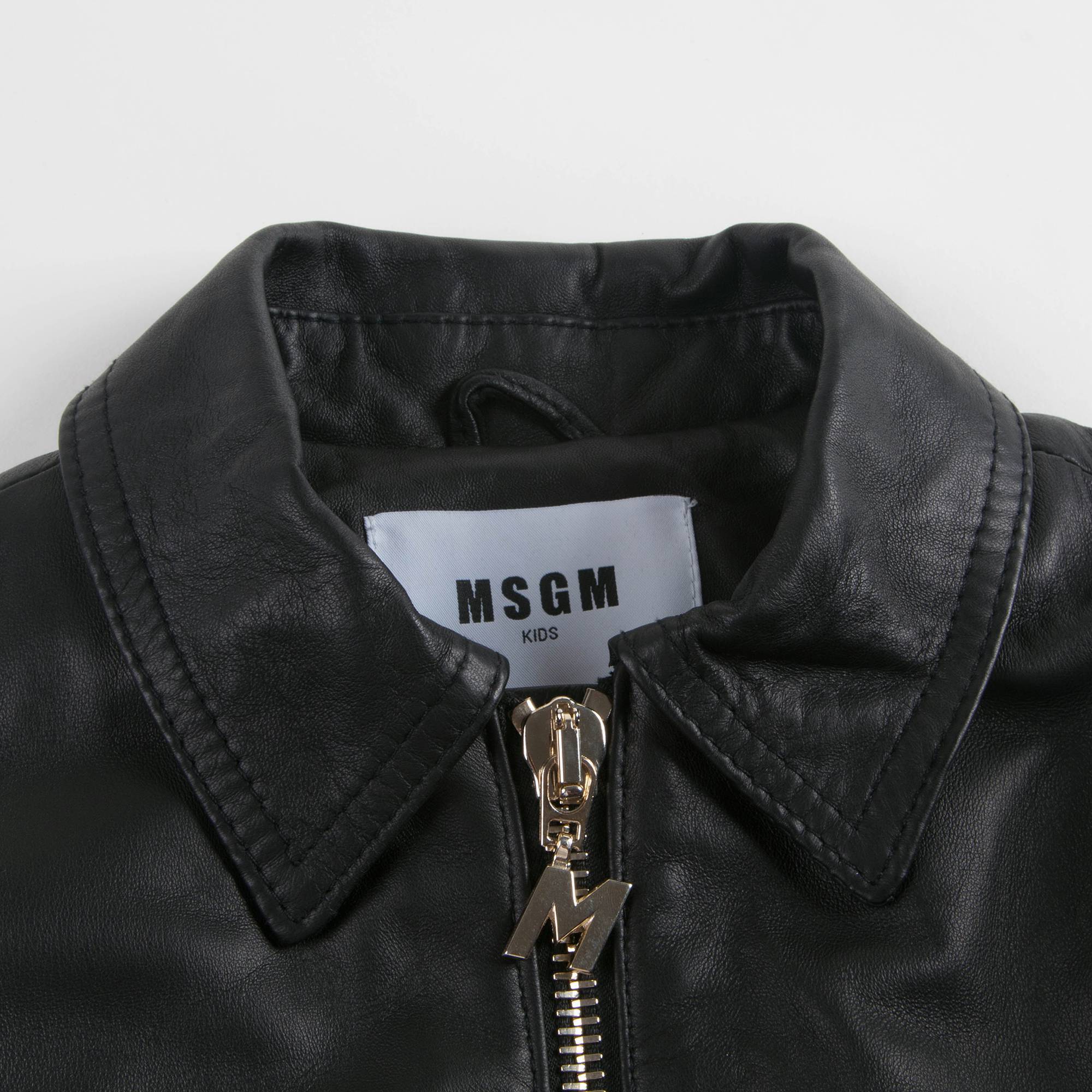 Girls Black Leather Jacket