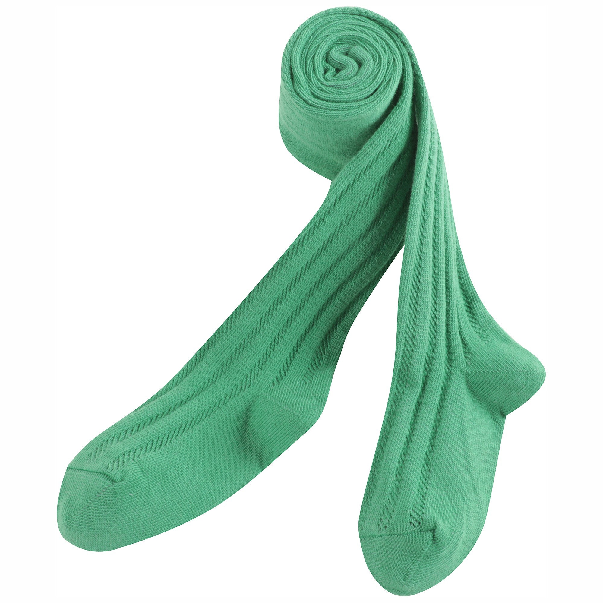 Baby Girls Green Cotton Tights