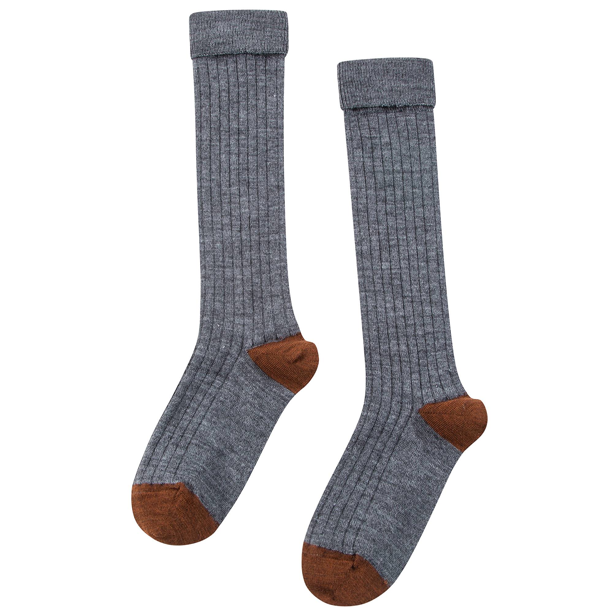 Boys & Girls Grey Knee Socks