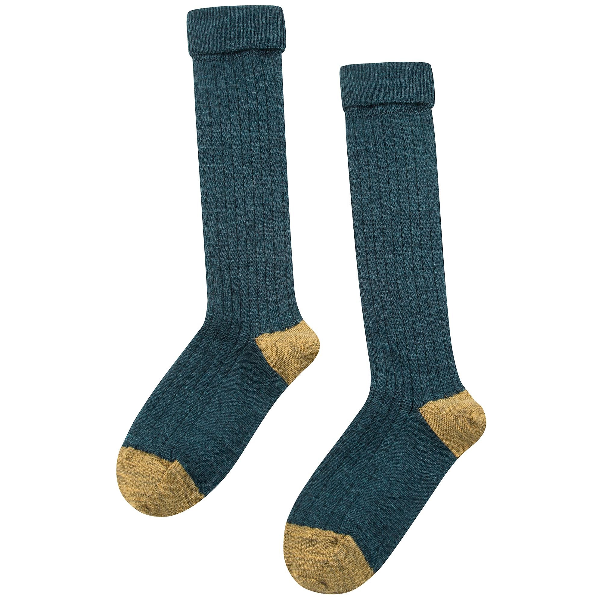 Girls Blue Knee Socks