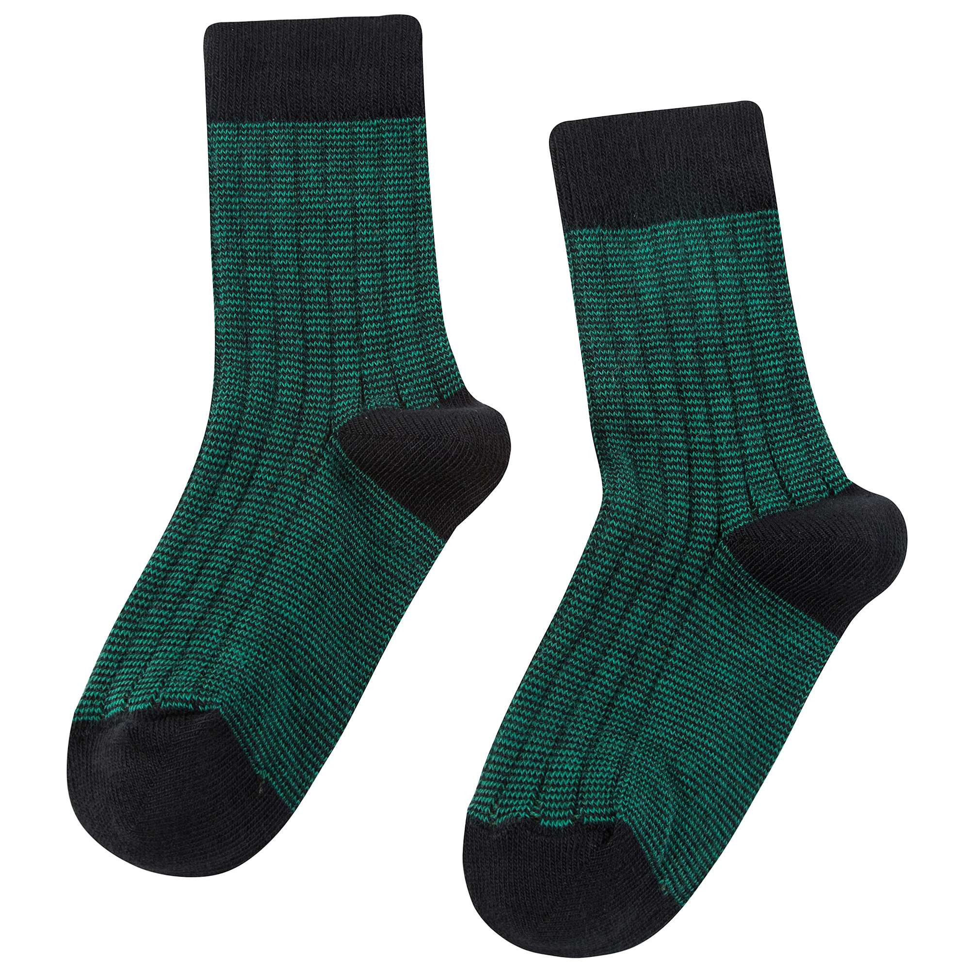 Boys & Girls Green Cotton Knitted Socks