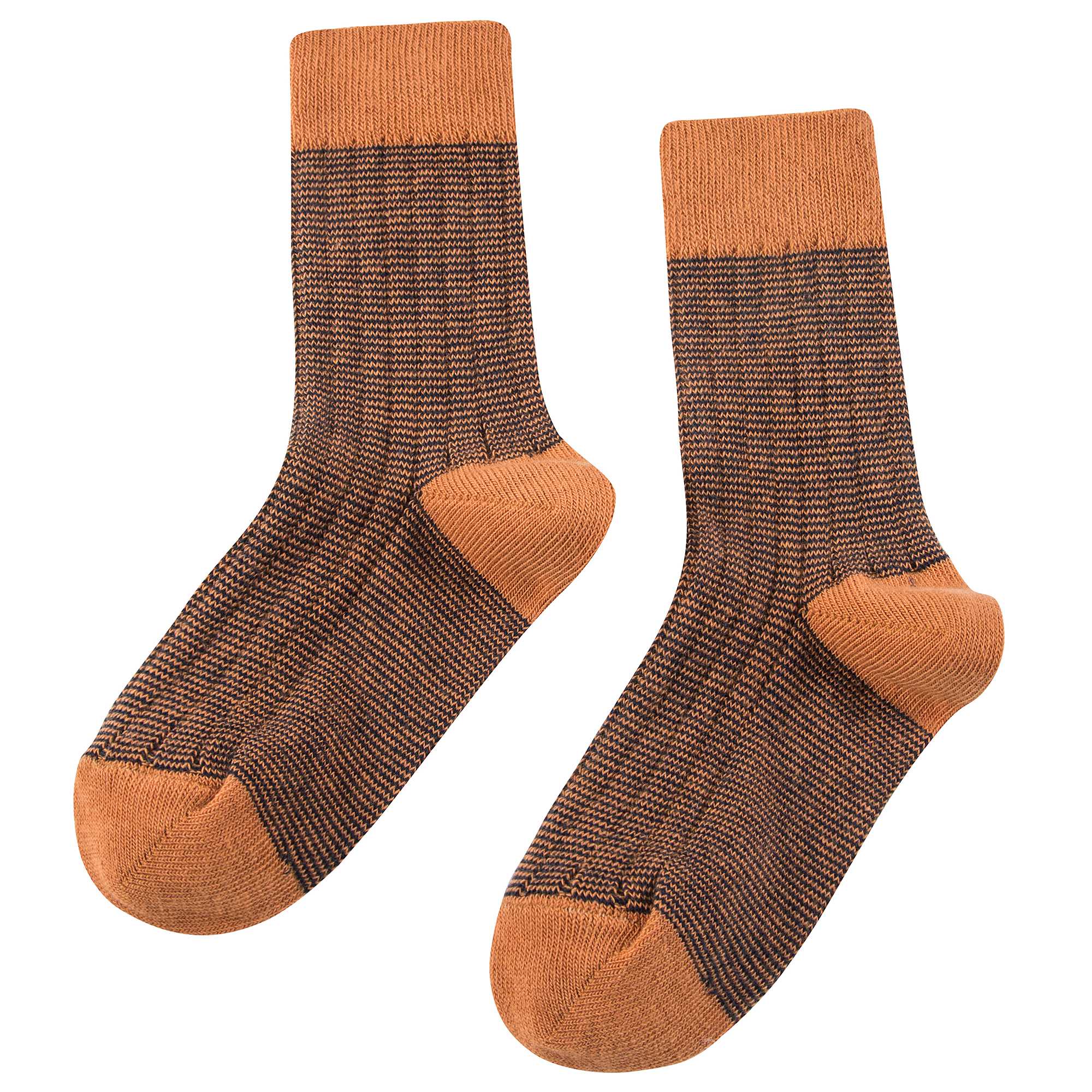 Boys & Girls Brown Cotton Knitted Socks