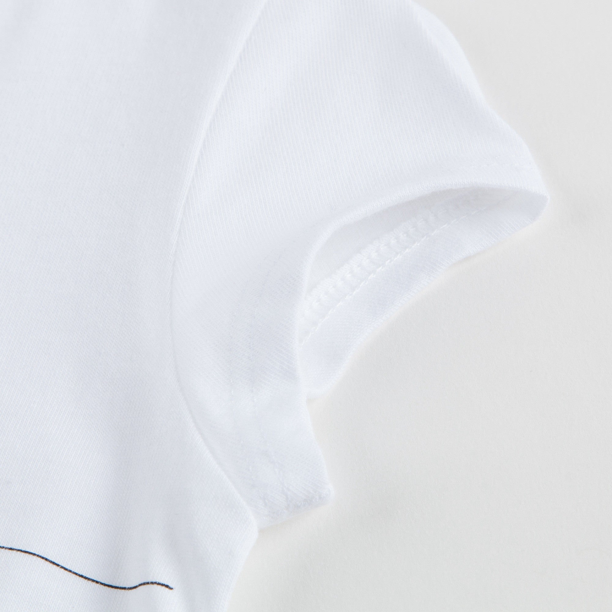 Baby Girls White Cotton Modal T-shirt
