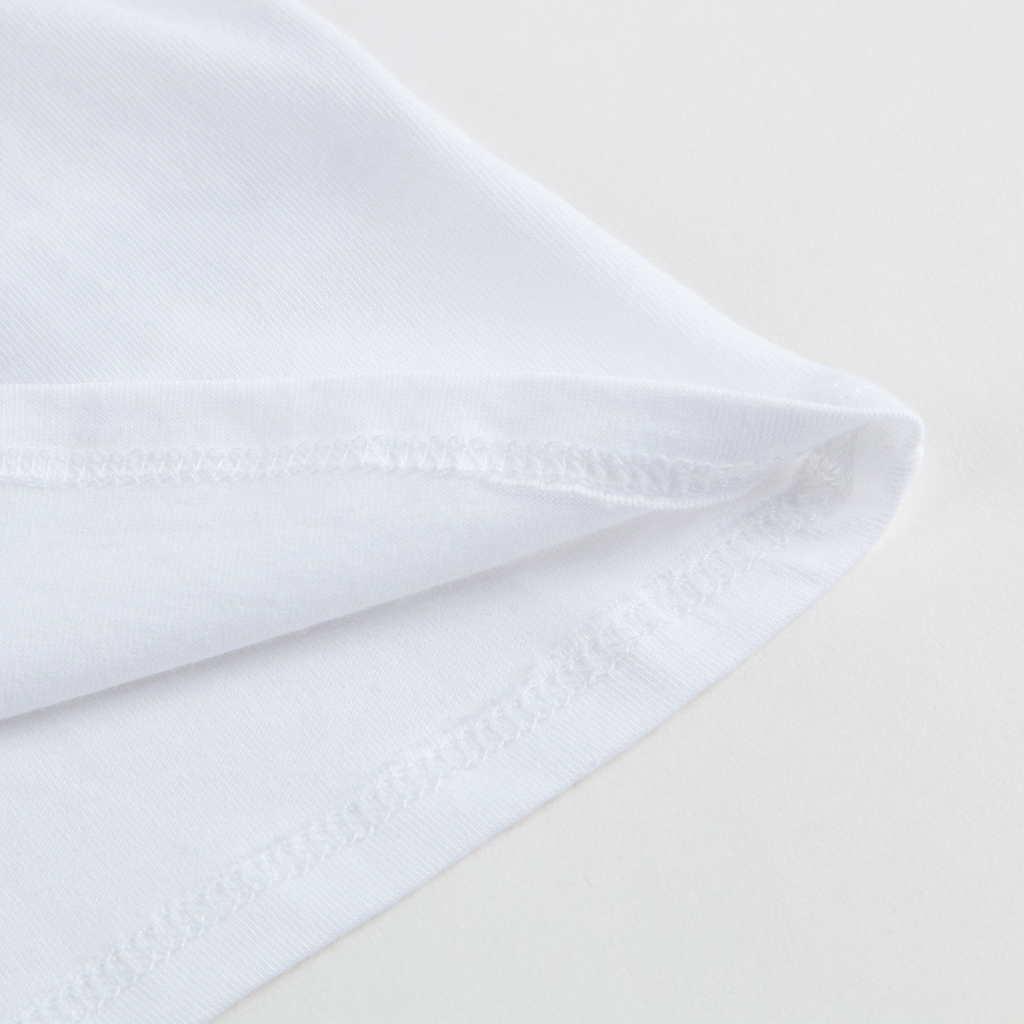 Baby Girls White Cotton Modal T-shirt