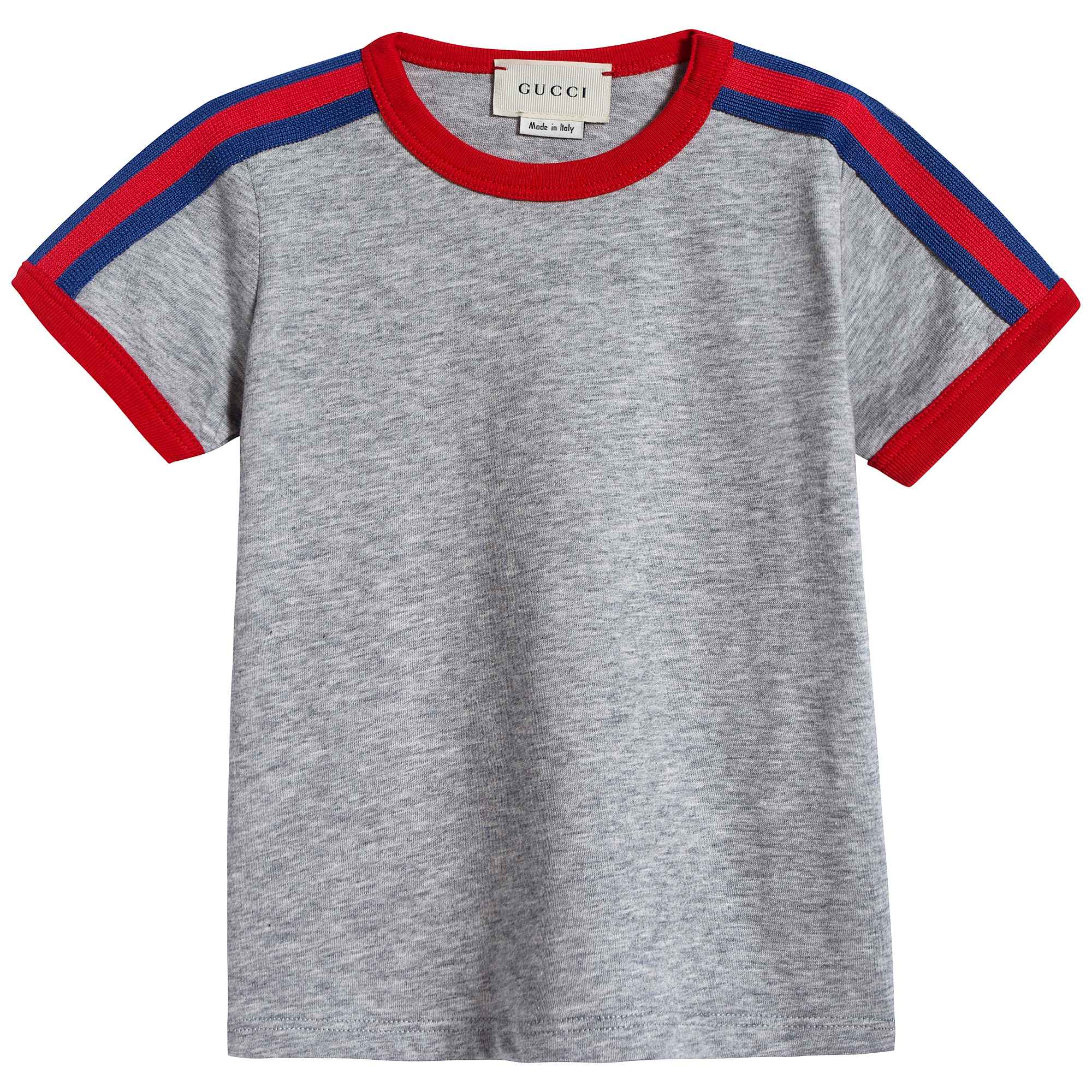 Baby Boys Grey Cotton T-shirt