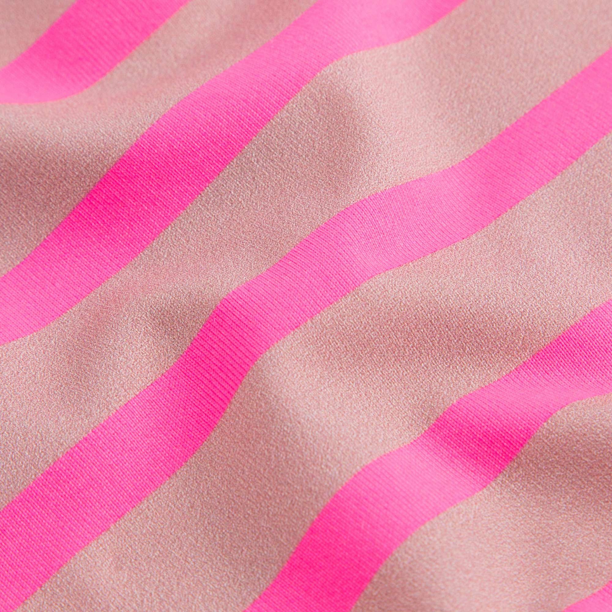 Girls Striped Flowers Printed Swimsuit