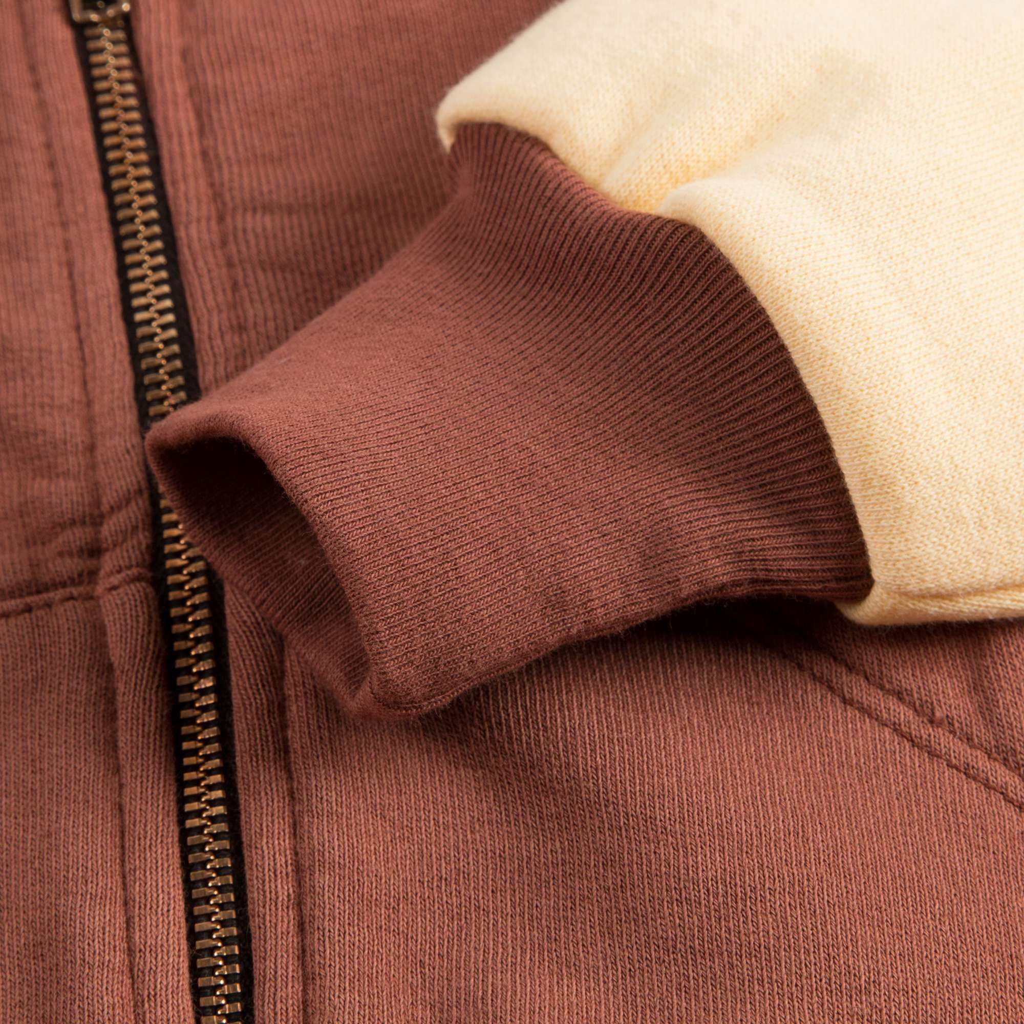 Boys & Girls Brown Zip-up Top