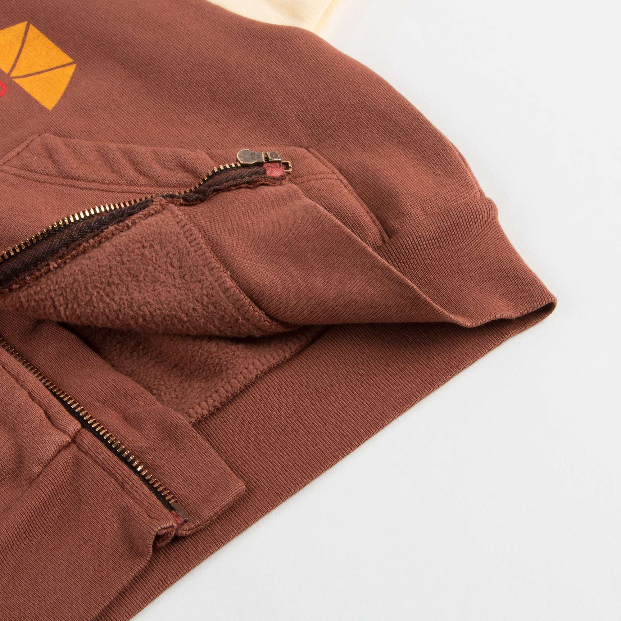 Boys & Girls Brown Zip-up Top