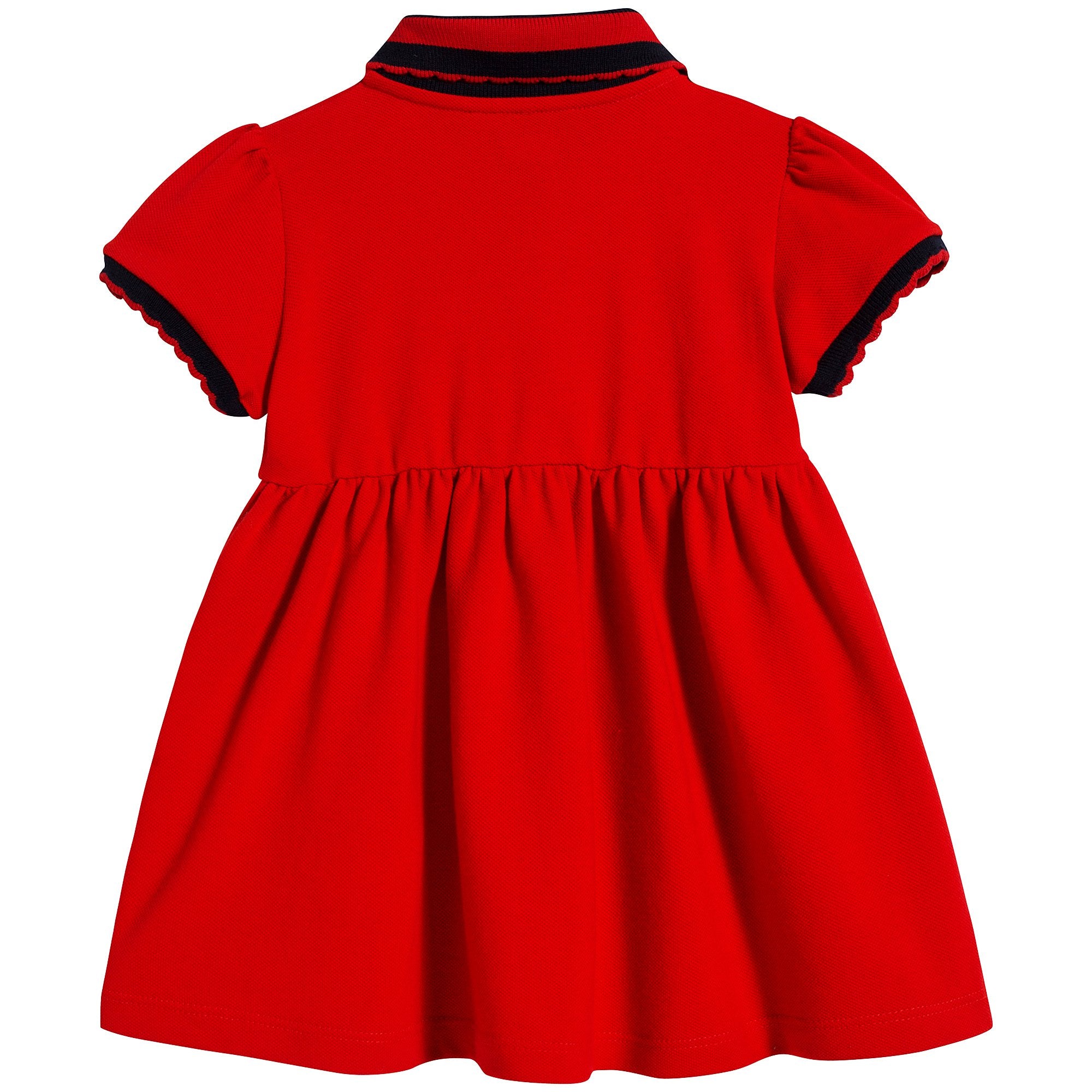 Baby Girls Red Cotton Dress