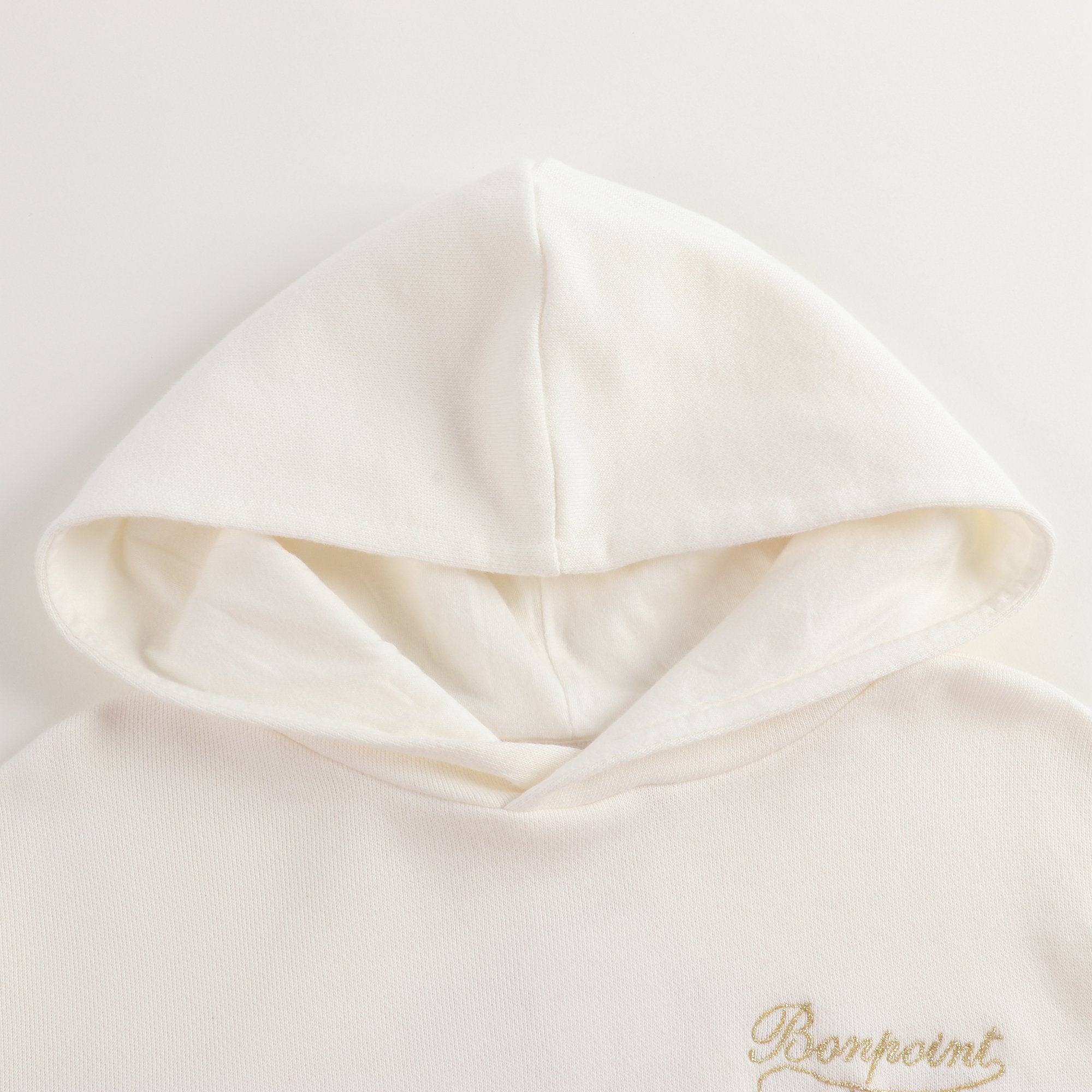 女童白色连帽卫衣