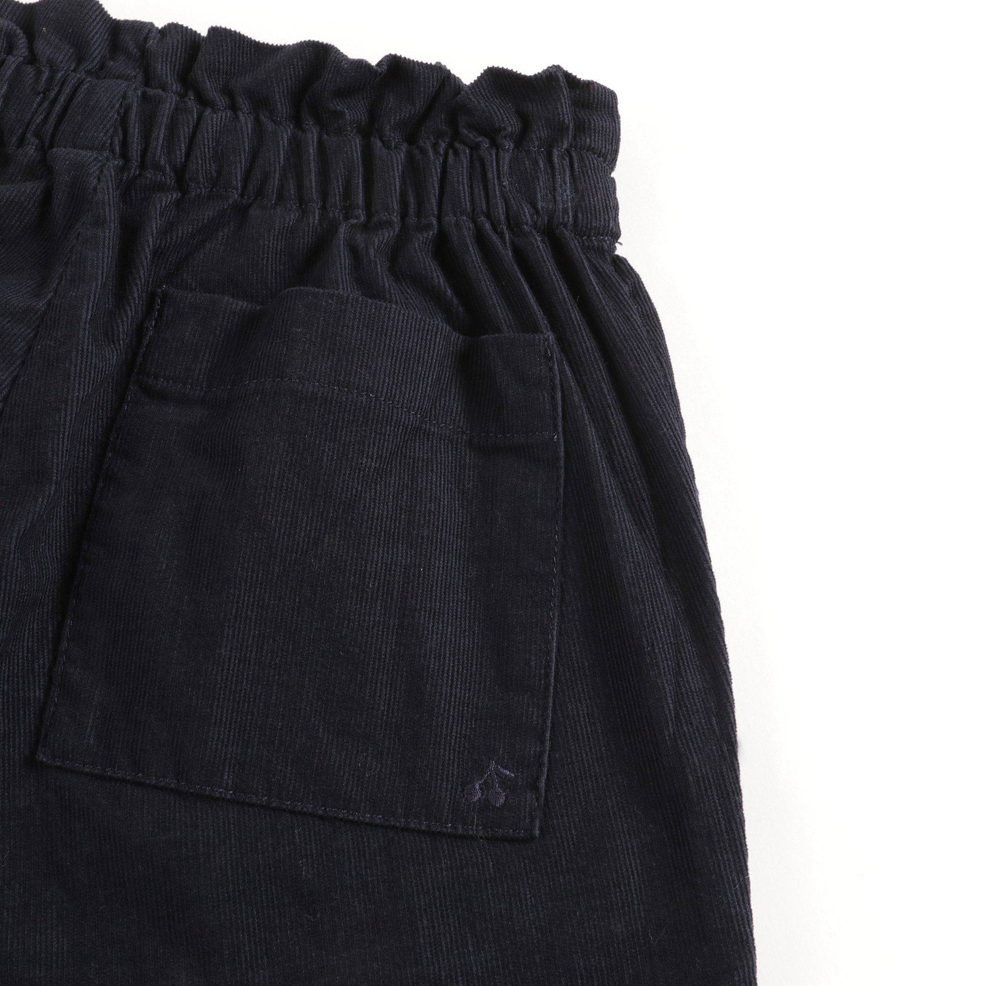 Girls Navy Cotton Pants