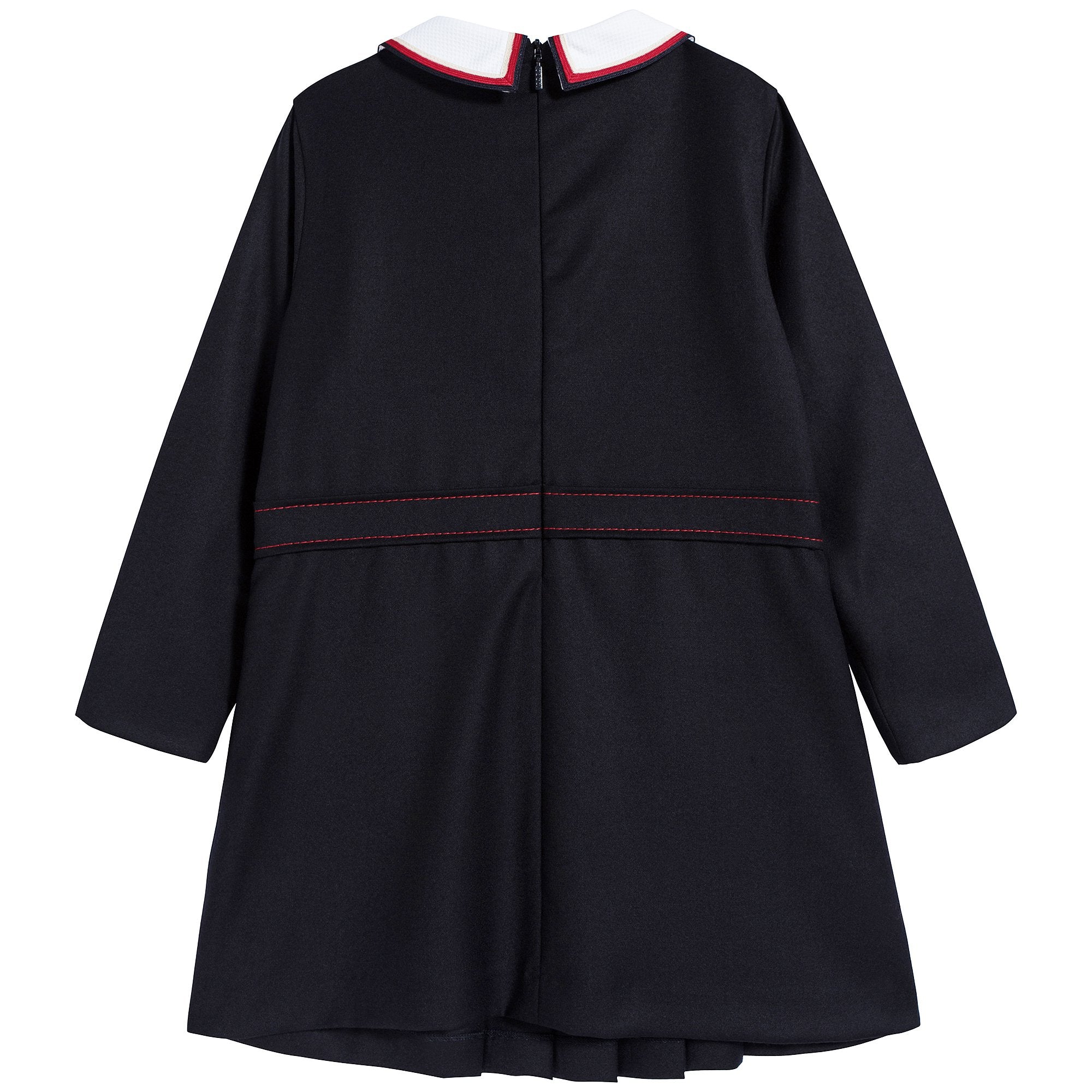 Girls Navy & Sylvie Wool Dress