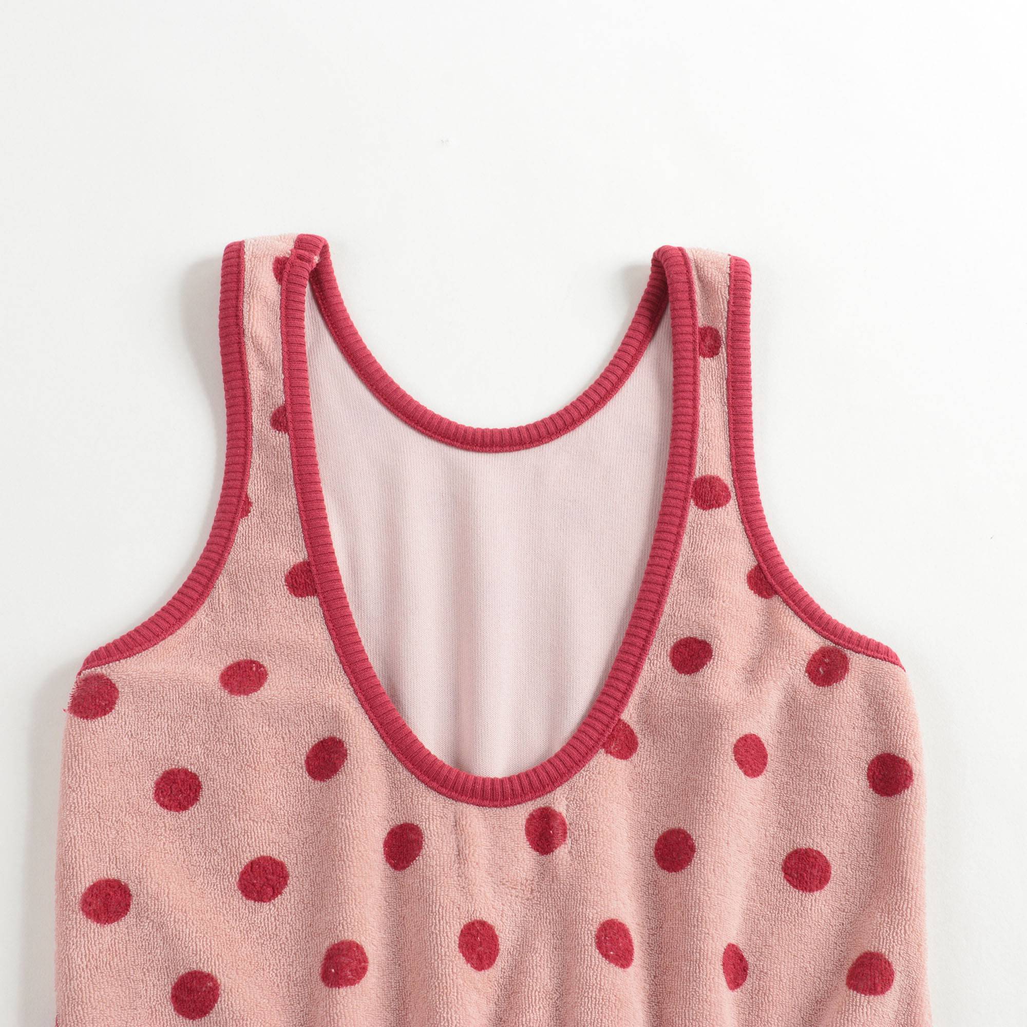 Girls Pink Dots Cotton Siamese Shorts