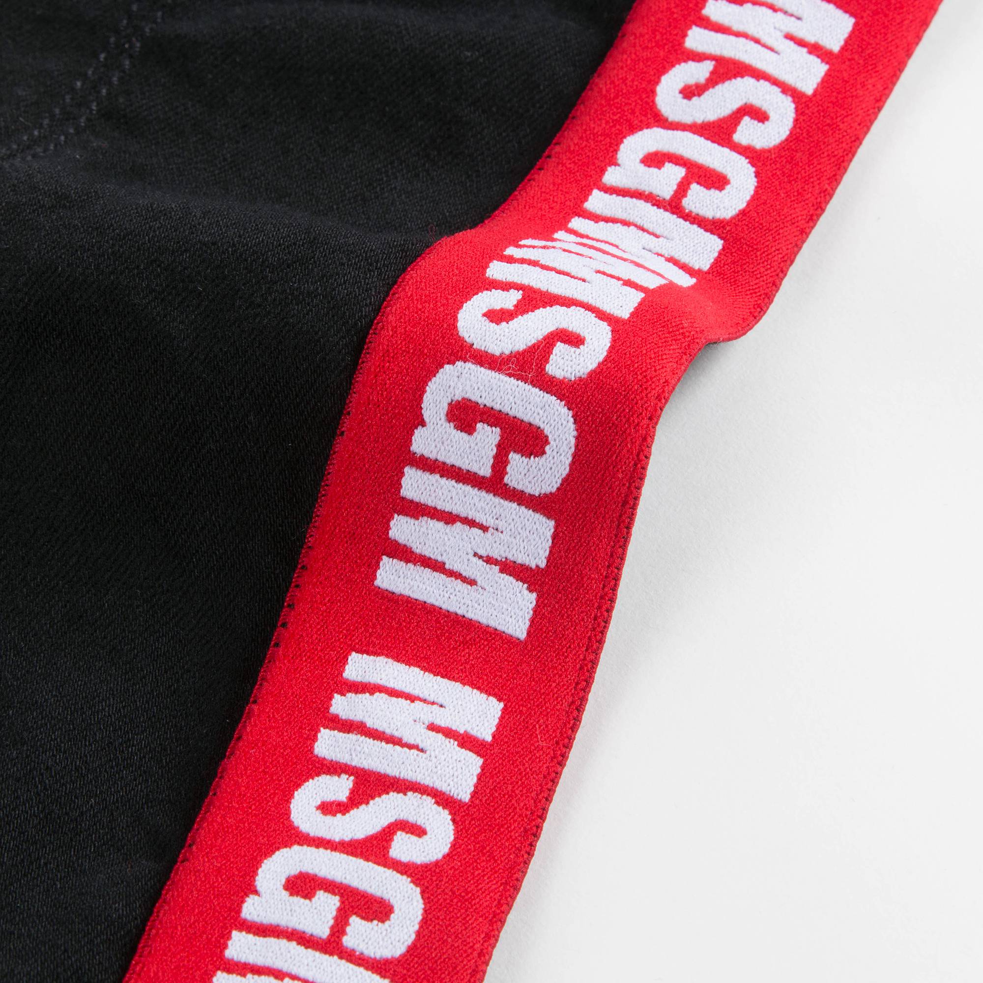 Girls Black Logo Cotton Trousers
