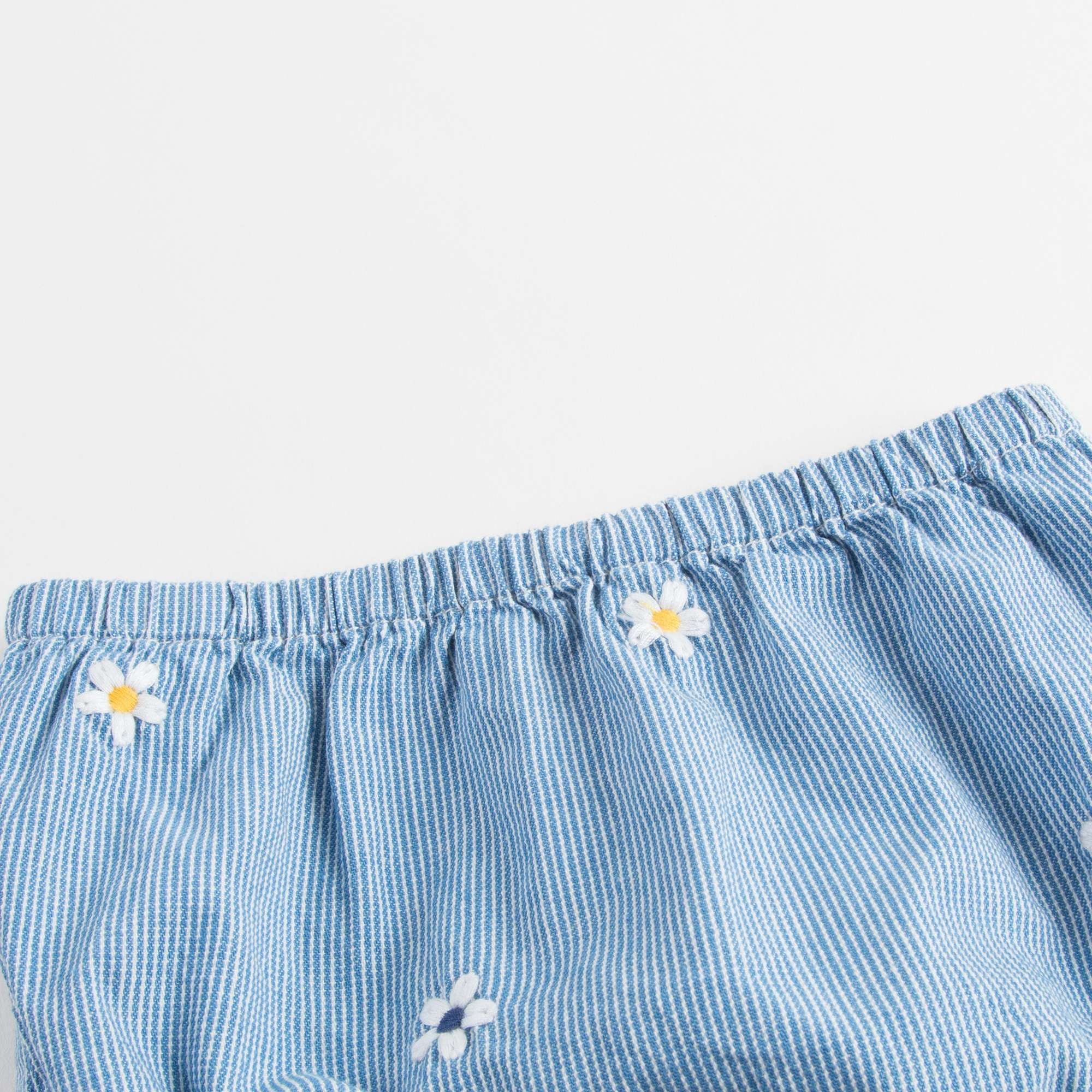 Baby Girls Blue Striped Sun Dress