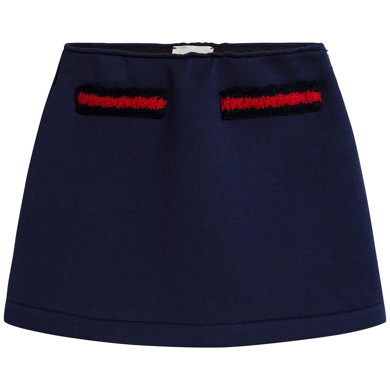 Girls Indigo Cotton Skirt