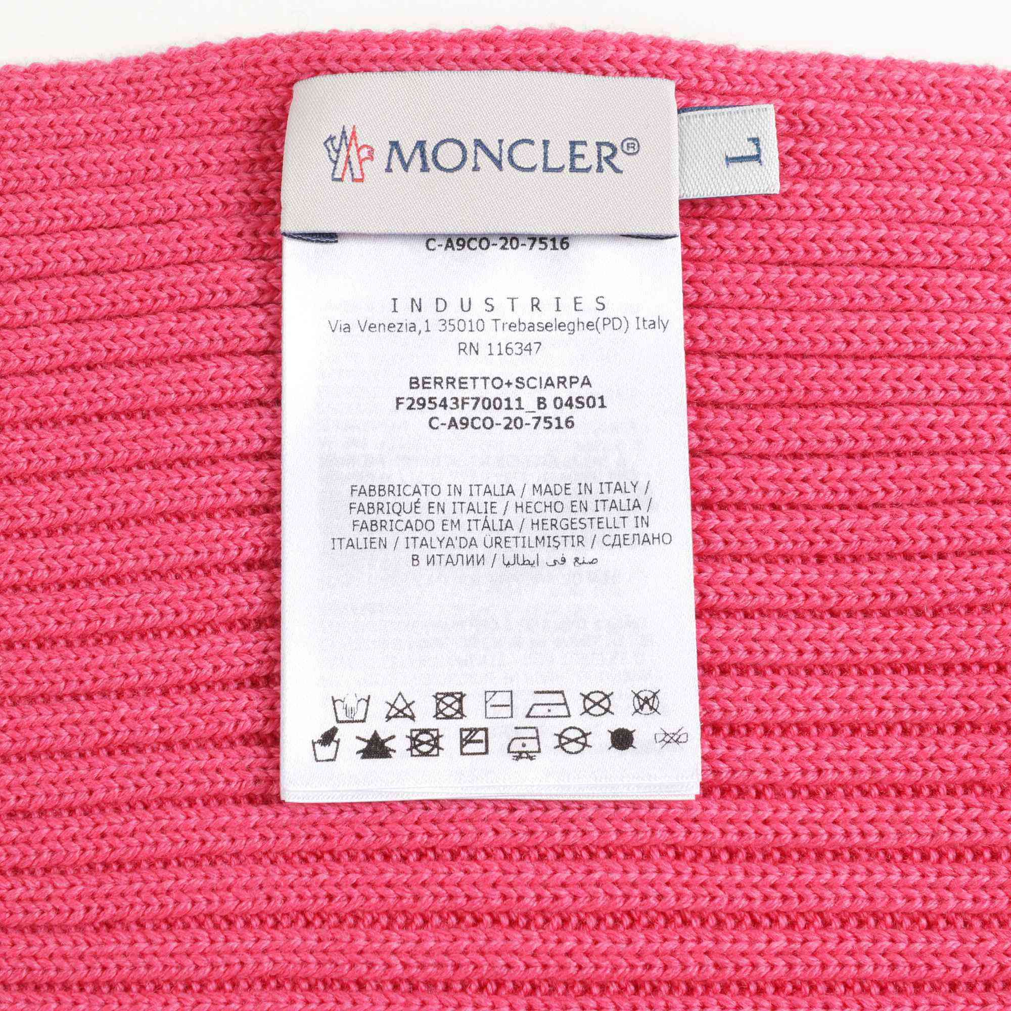 Girls Dark Pink Virgin Wool Hat & Scarf Set