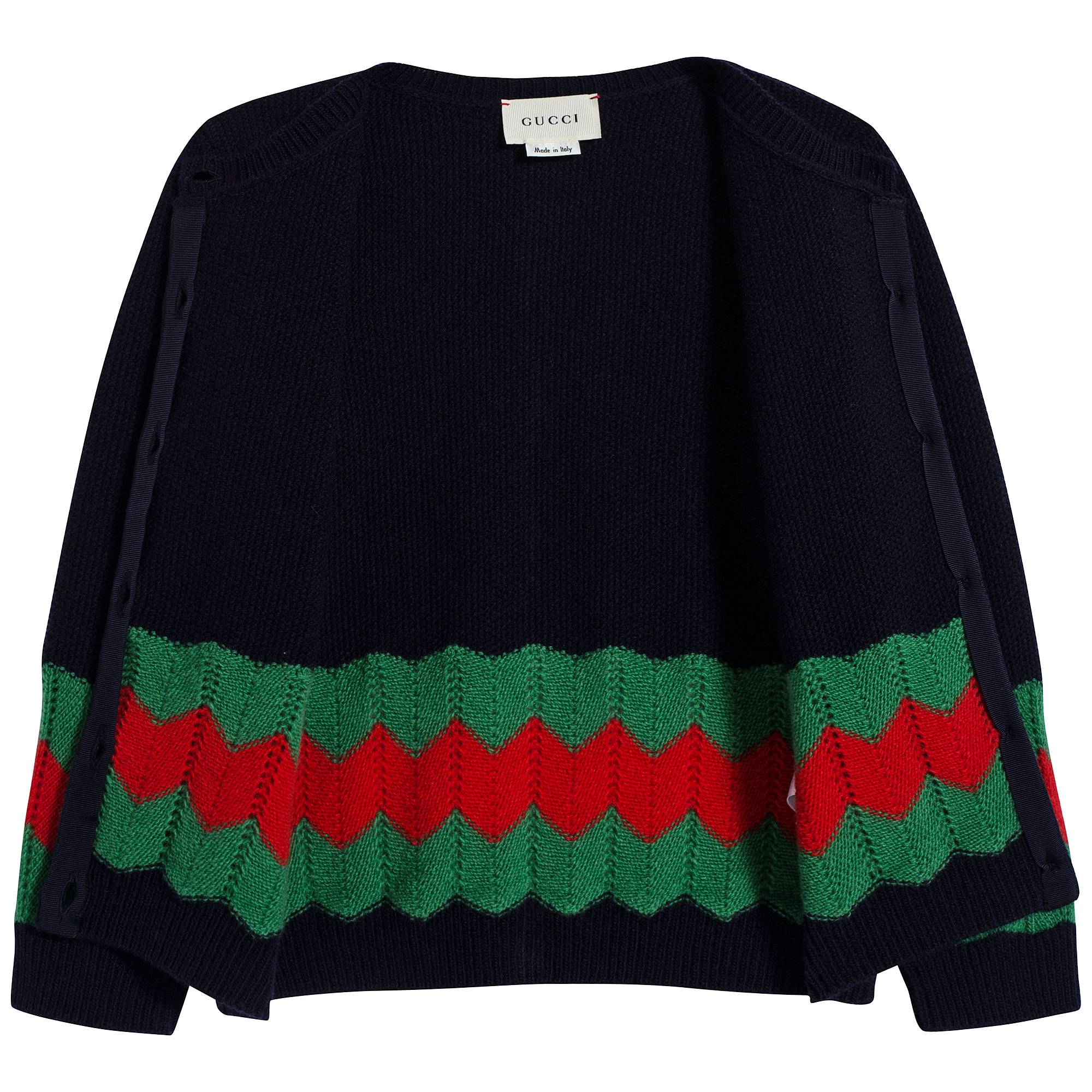 Baby Navy Wool Cardigan