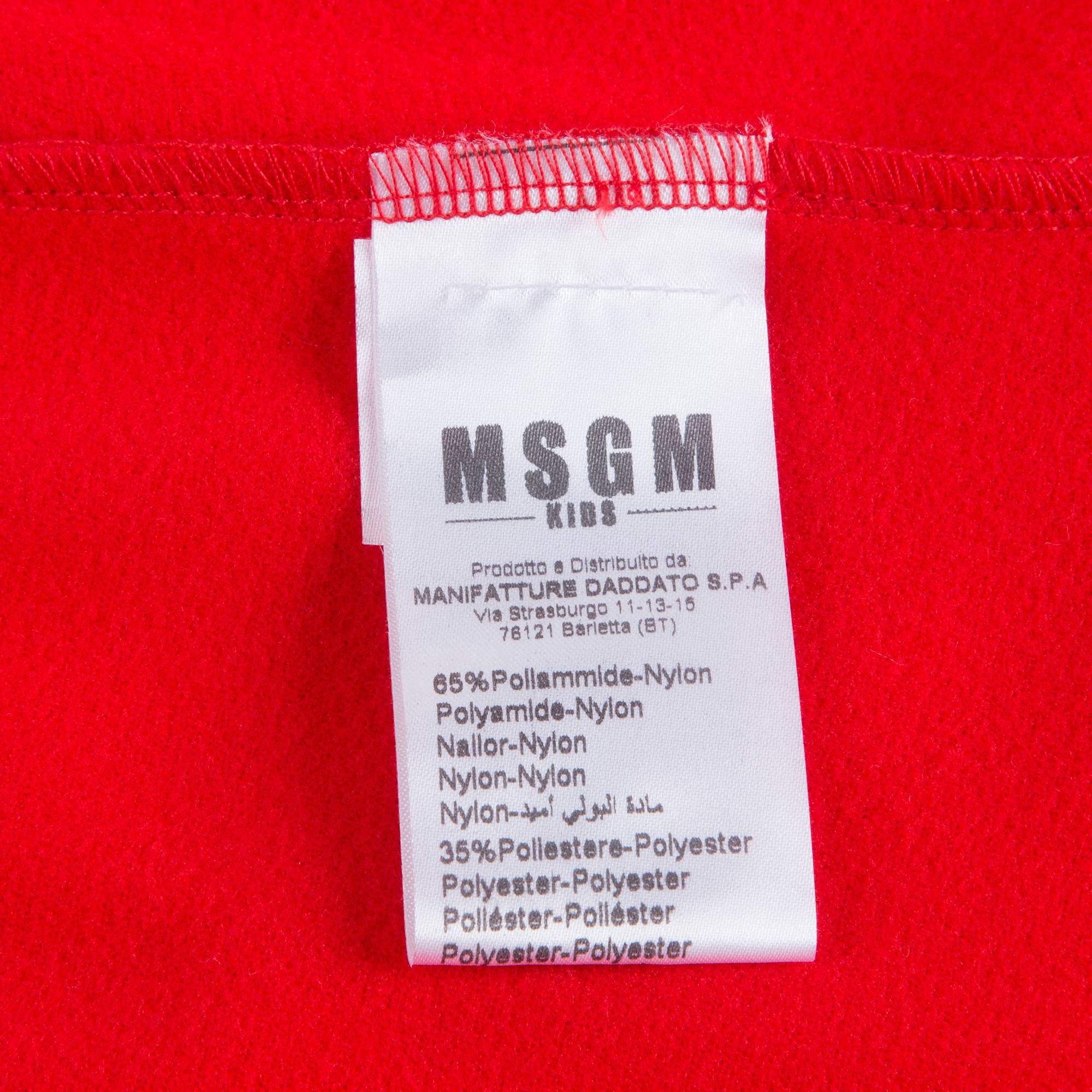 Girls & Boys Red Logo Trousers